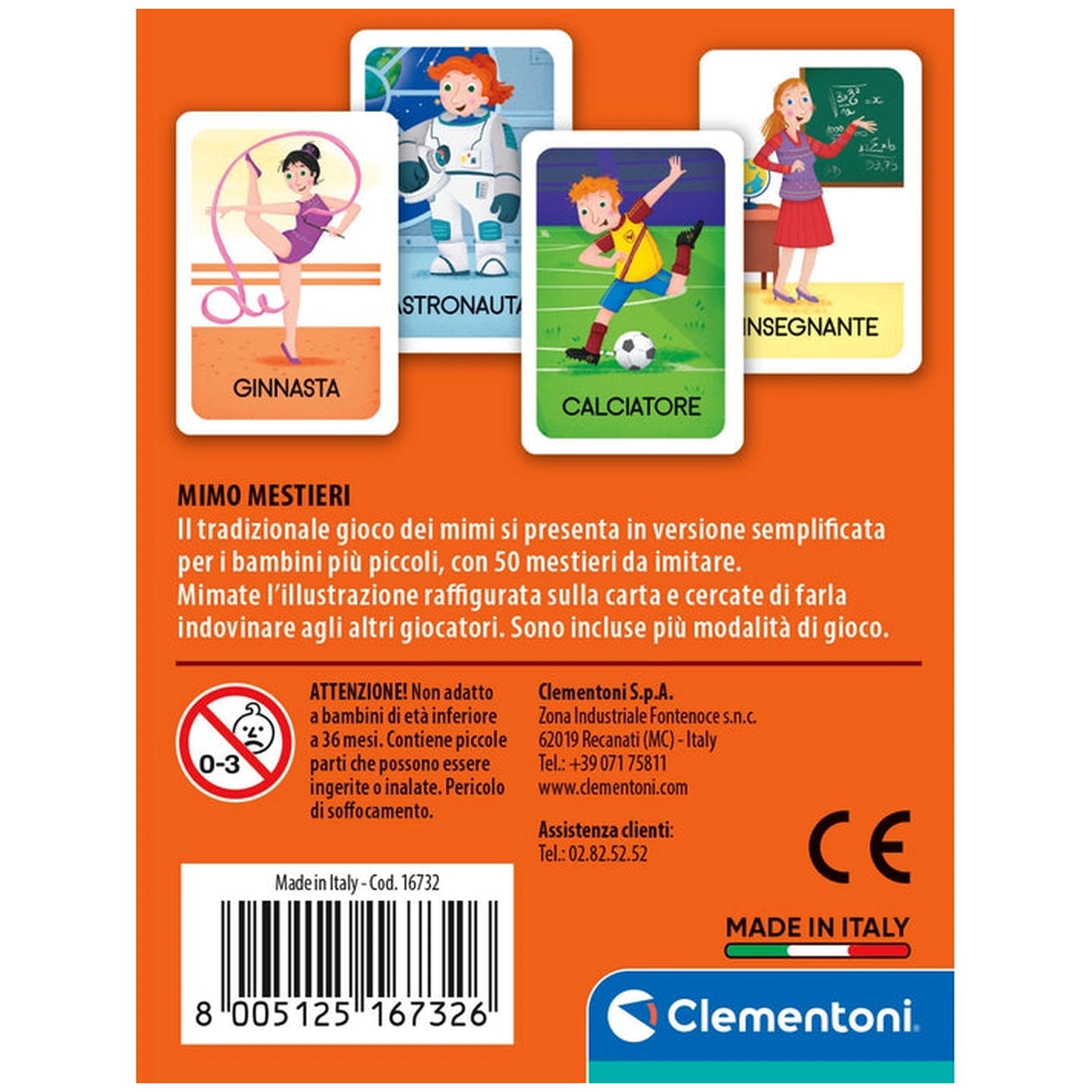 Clementoni - Mimo Mestieri Kaartspellen - Italiaanse Editie