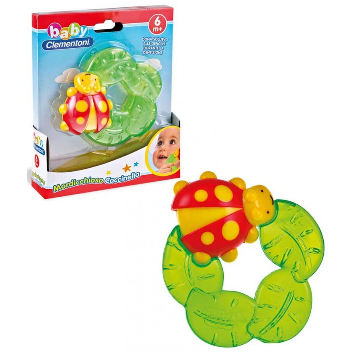 Clementoni - Mordicchioso-Lady-Bug - Pacifiers-Teethers