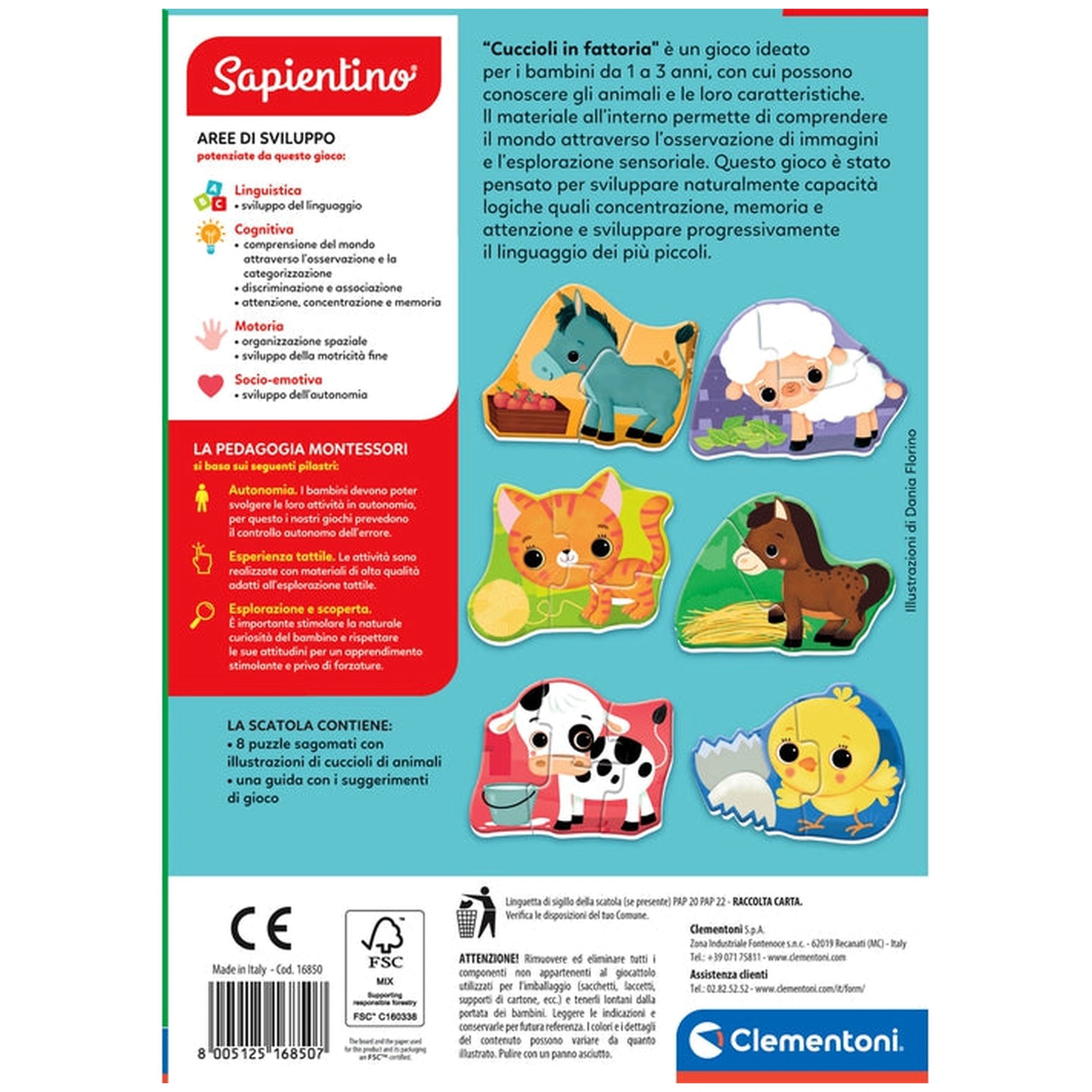 Clementoni - Sapientino-Montessori-Cuccioli-in-Fattoria-Educatieve-Speelgoed