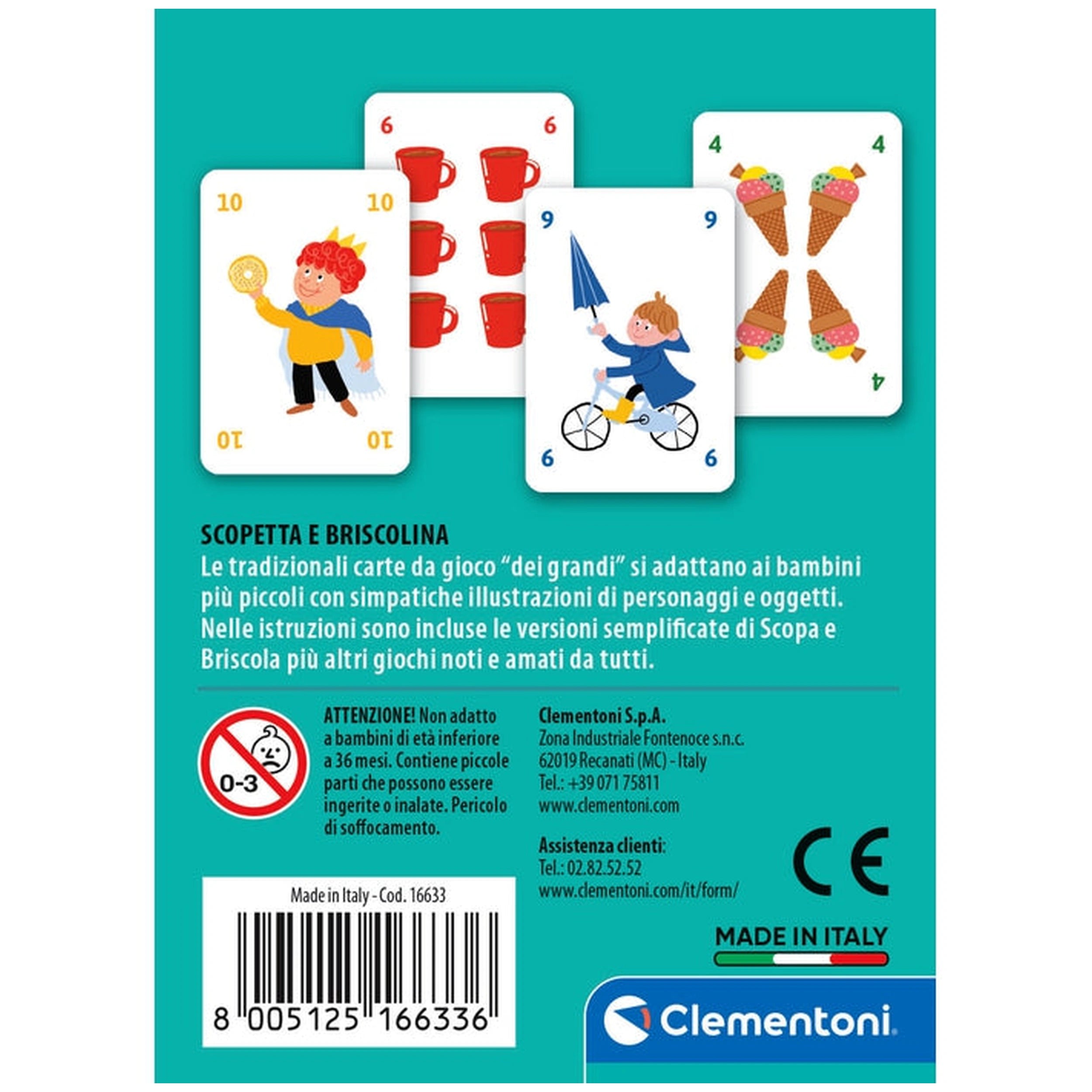 Clementoni - Scopetta E Briscolina Kaartspellen - Italiaanse Editie
