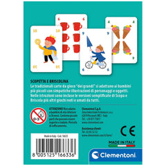 Clementoni - Scopetta E Briscolina Kaartspellen - Italiaanse Editie