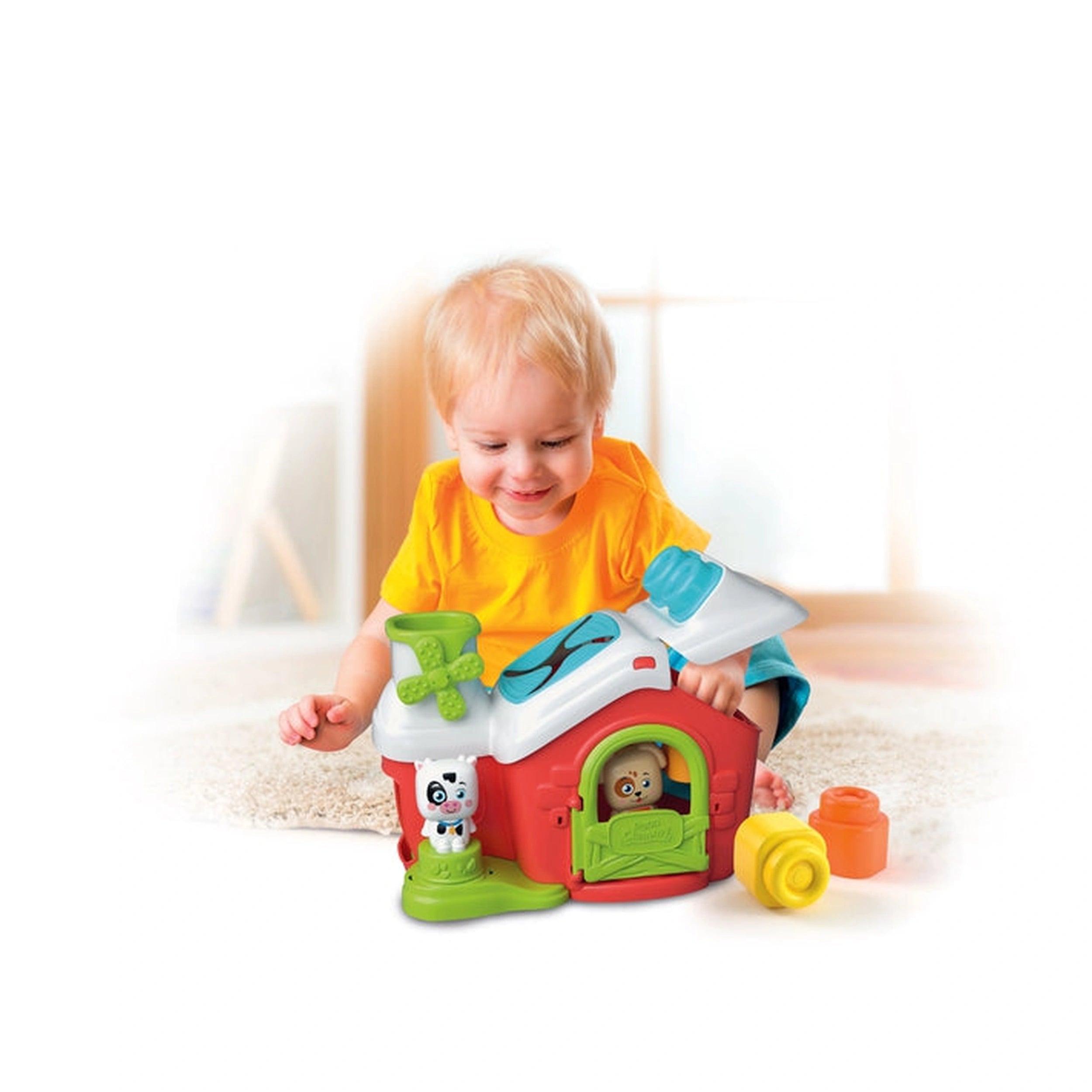 Clementoni - Soft-Clemmy-Touch-Play-Sensory-Farm-Baby-Activity-Toys