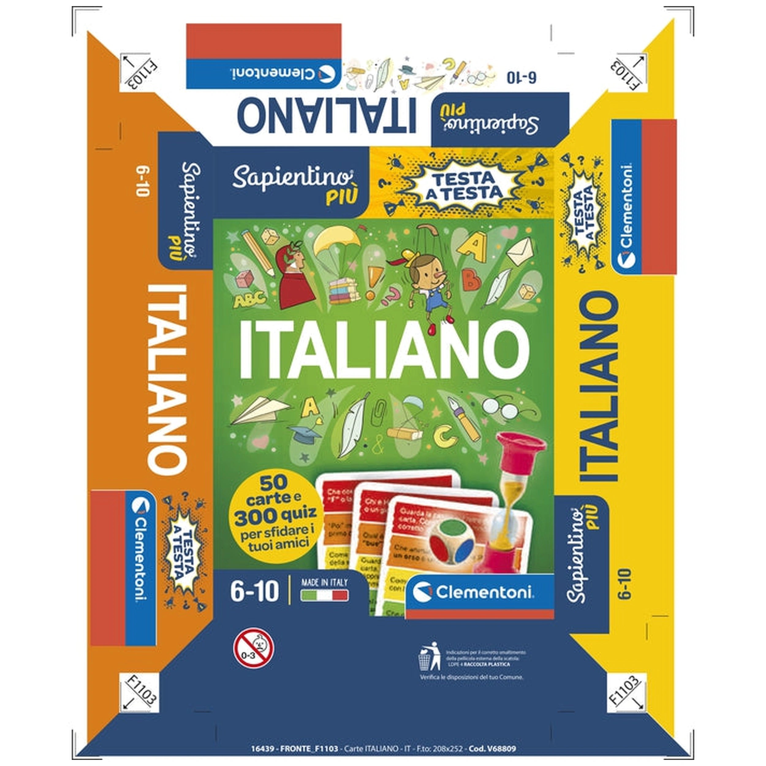 Clementoni - Testa A Testa Card Games Italiano - Italian Edition