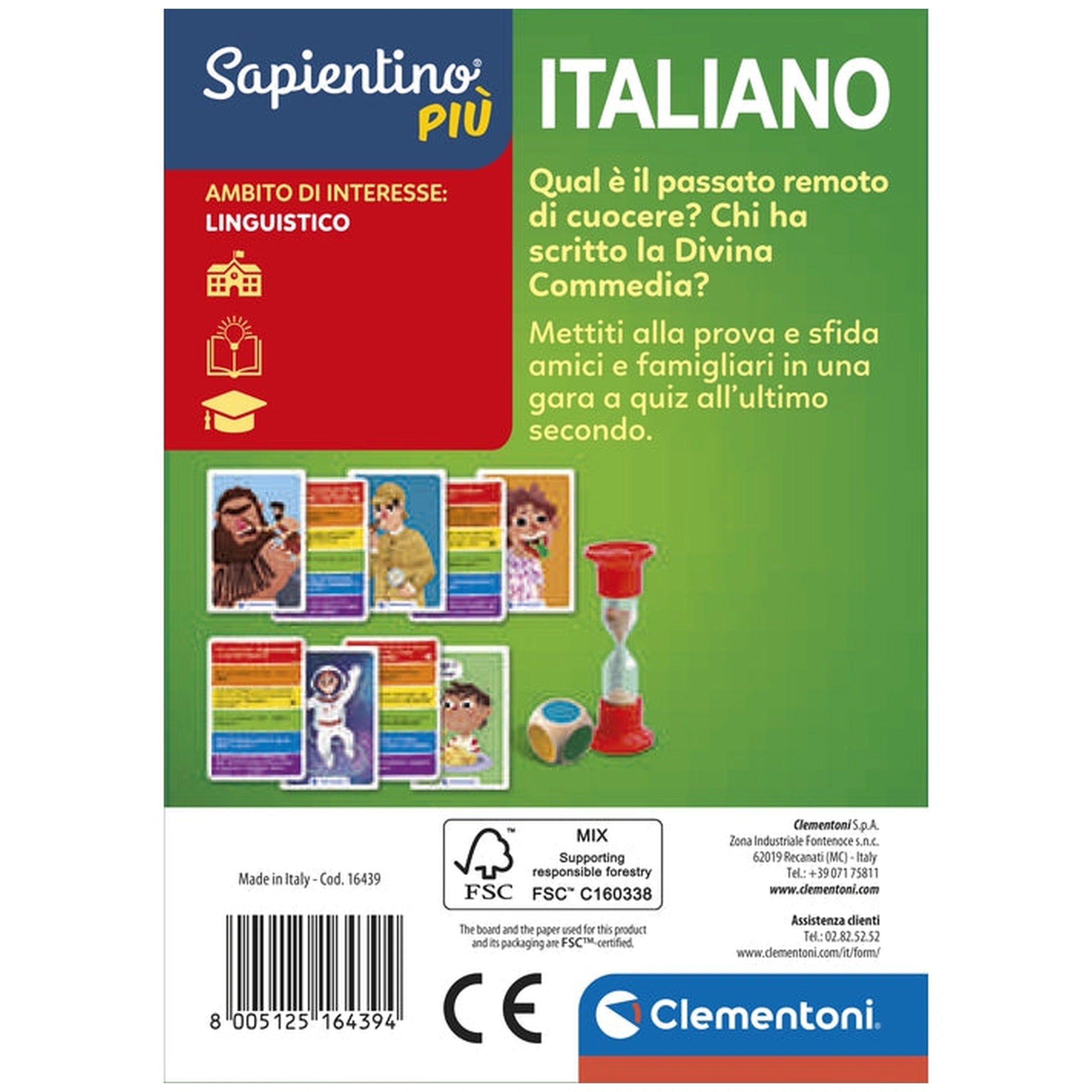 Clementoni - Testa A Testa Card Games Italiano - Italian Edition