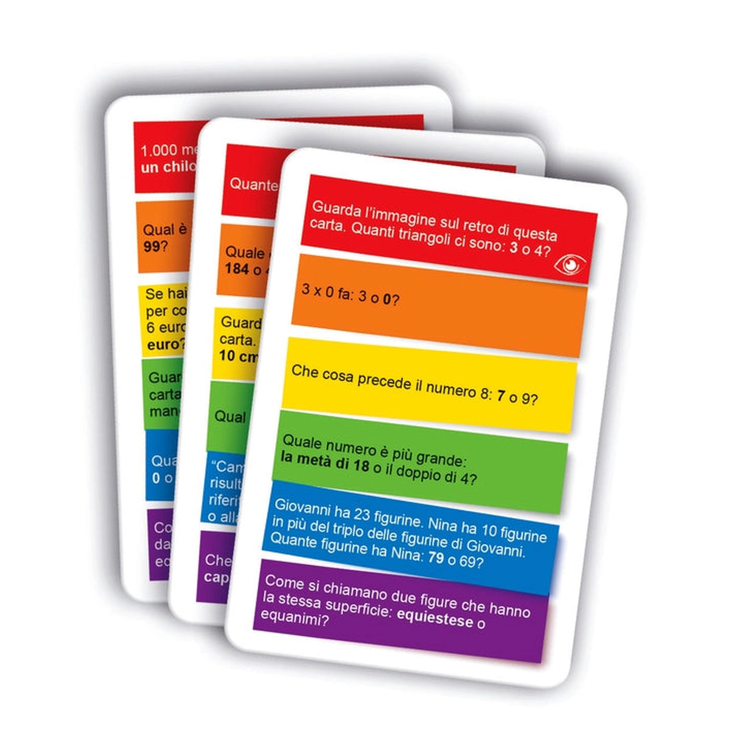 Clementoni - Testa A Testa Card Games Matematica - Italian Edition