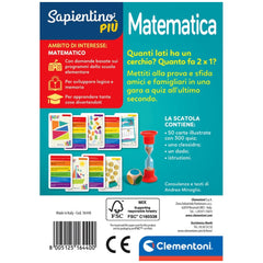 Clementoni - Testa A Testa Card Games Matematica - Italian Edition