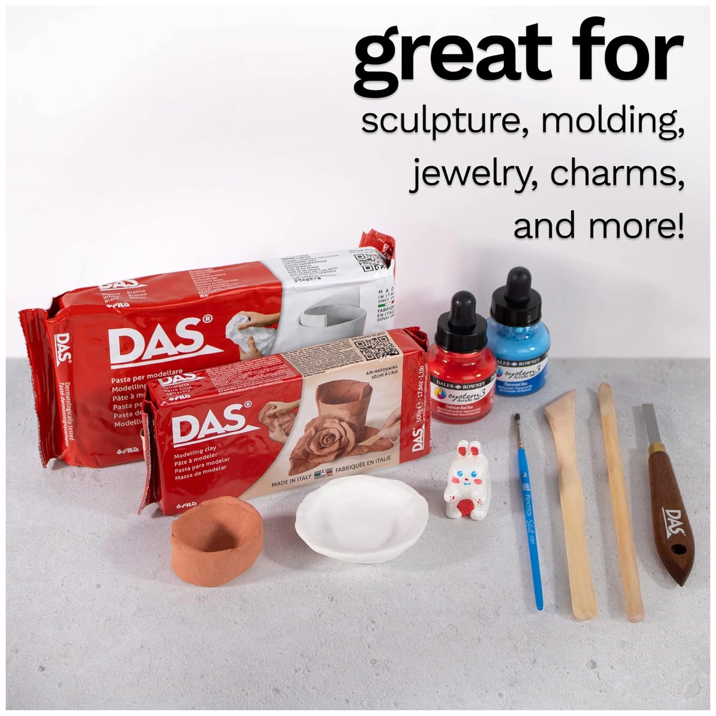 Das Modeling Clay - Wit 1 Kg. - Kunst & Ambachten