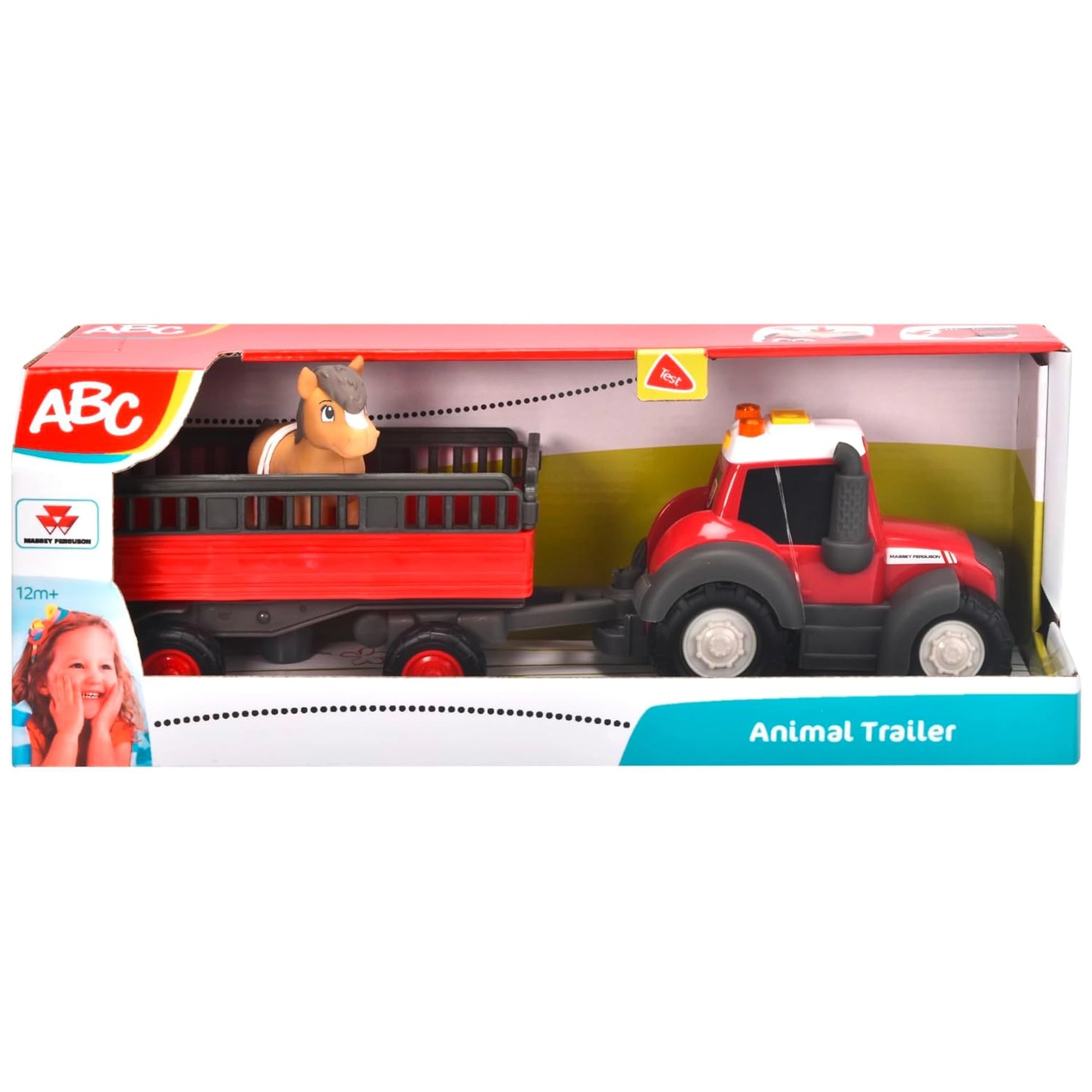 Dickie - ABC-Massey-Ferguson-Speelvoertuig