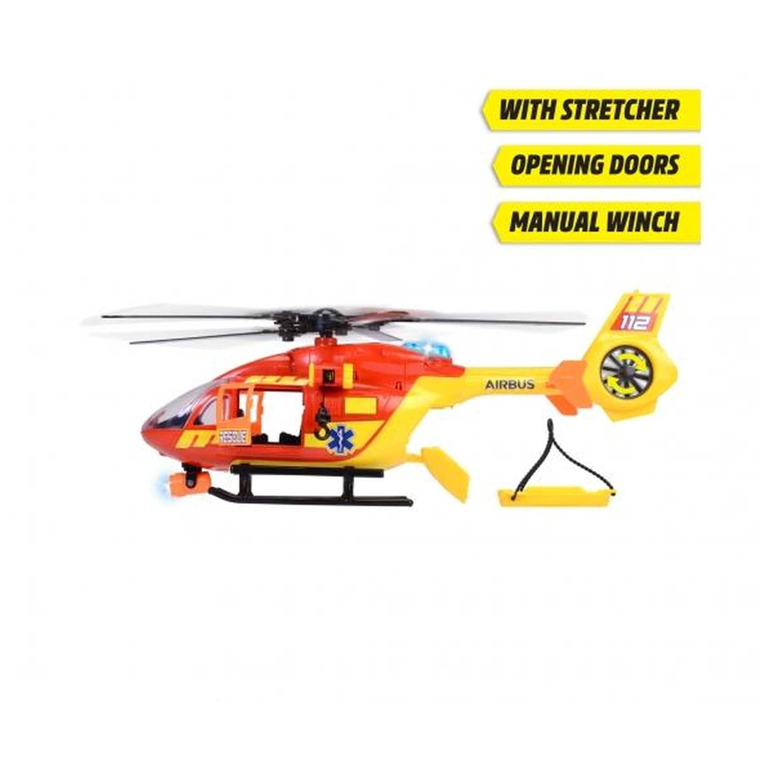 Dickie - Ambulancehelikopter Airbus H145 met Lichten en Geluiden Speelvoertuigen