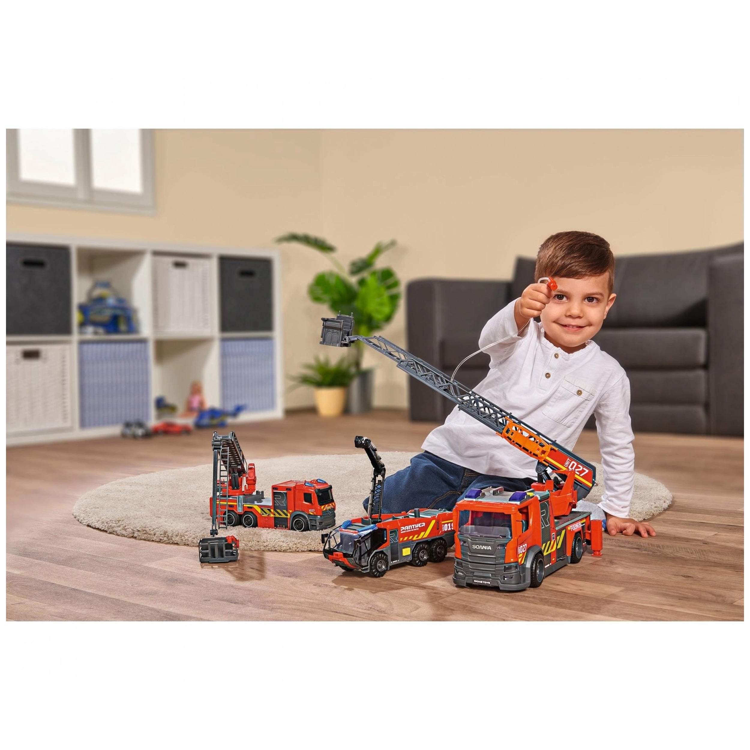 Dickie - City Fire Ladder Truck Play Vehicle