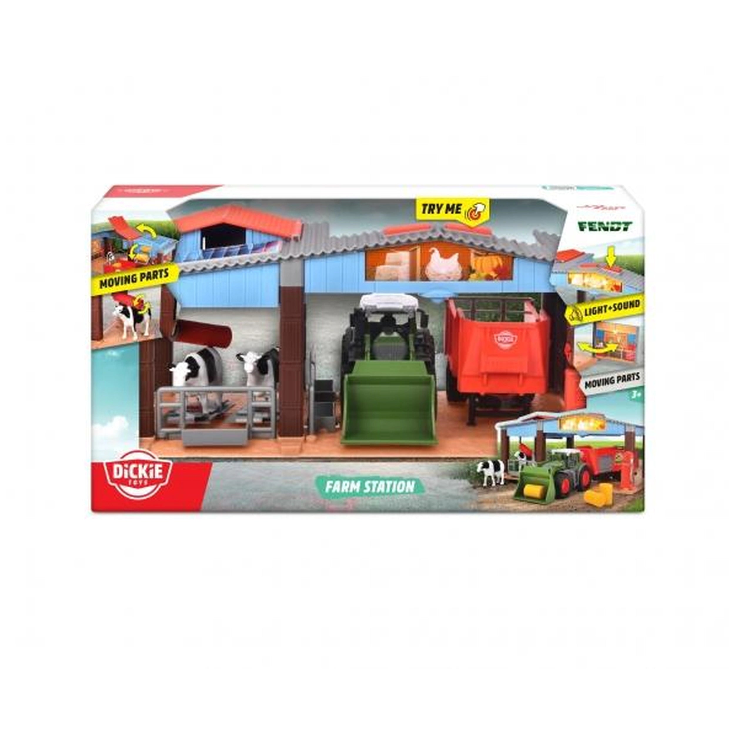 Dickie - Boerderij Station Met Tractor Speelsets