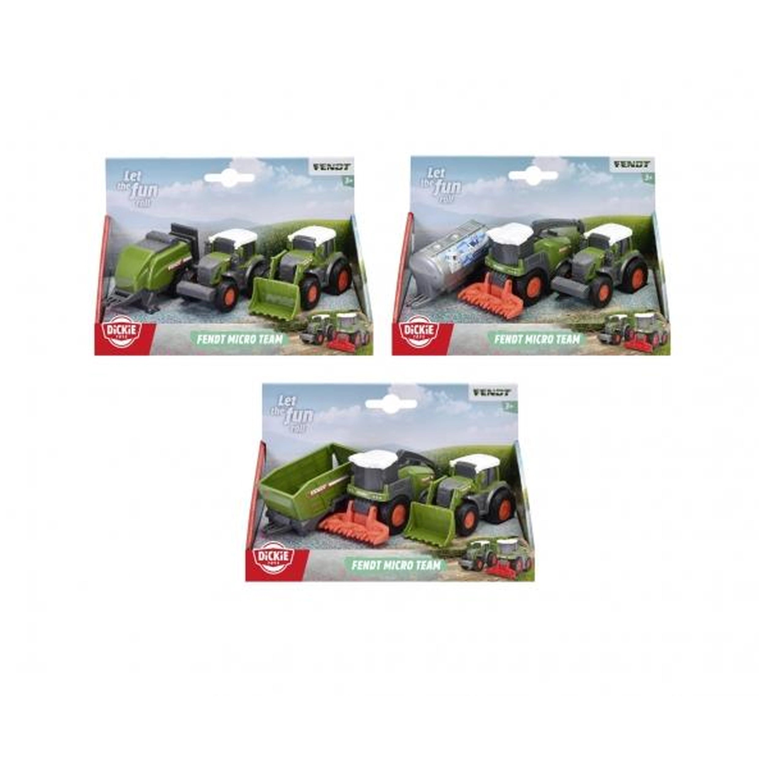 Dickie - Fendt Micro Team Play Vehicles