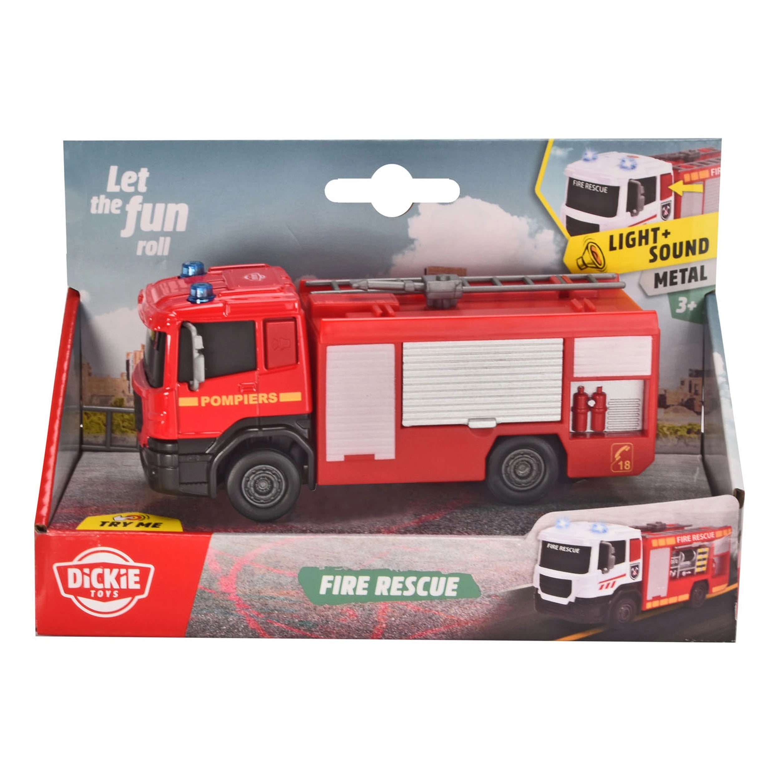 Dickie - Brandweer Redder Assortiment Met Lichten En Geluiden Speelvoertuigen