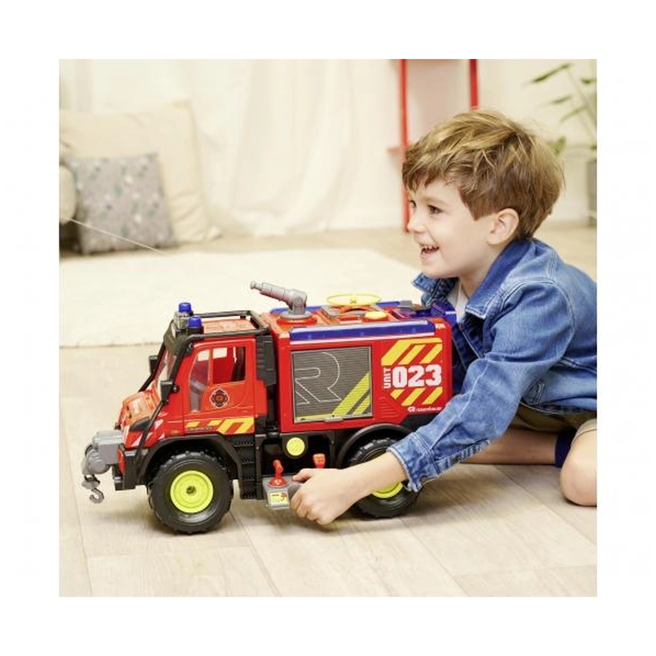 Dickie - Mercedes-Benz Unimog U530 Brandweer met Lichten en Geluiden Speelvoertuigen