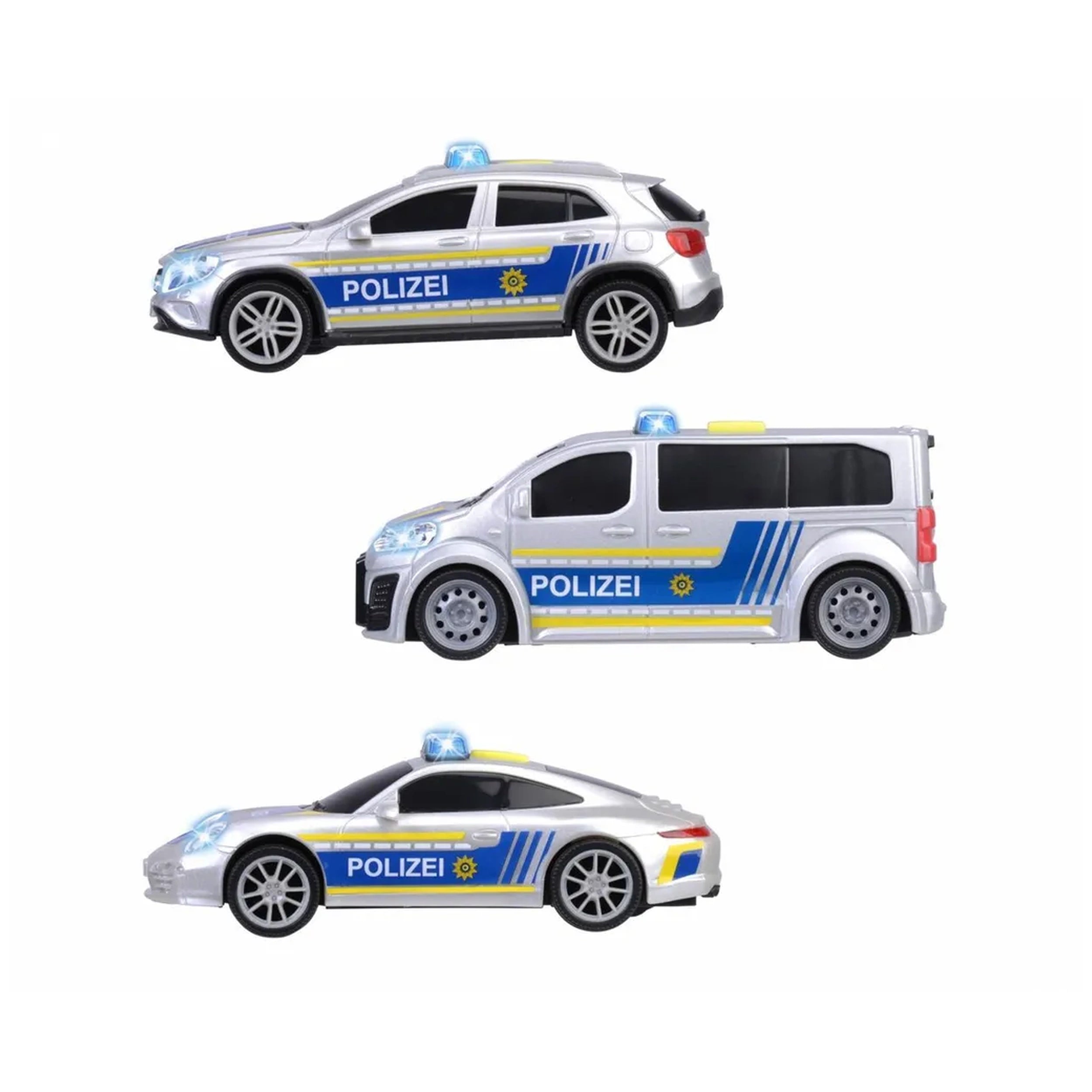 Dickie - Politie Eenheid Assortiment Met Lichten En Geluiden Speelvoertuigen