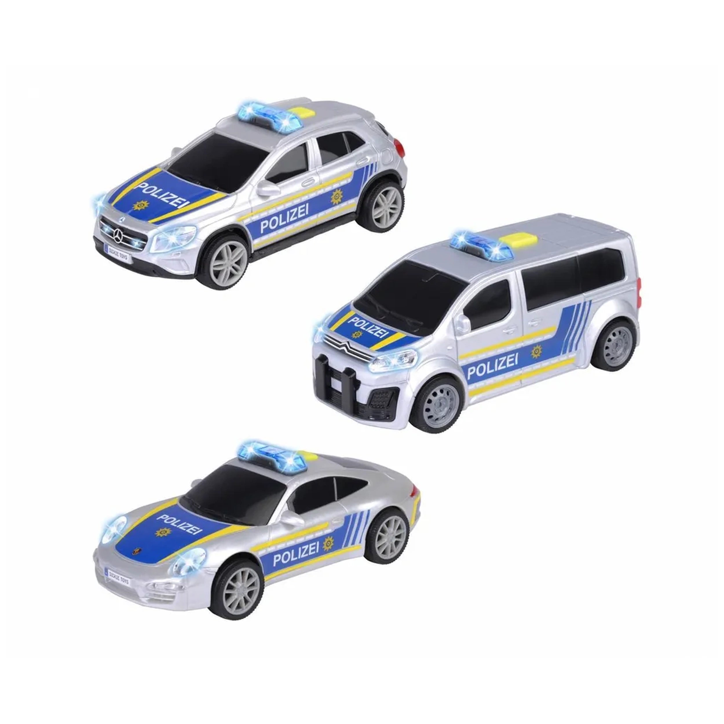 Dickie - Politie Eenheid Assortiment Met Lichten En Geluiden Speelvoertuigen