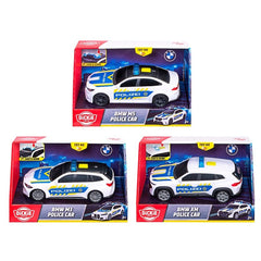 Dickie - Speelvoertuigen - BMW Politiewagen - 15cm Licht & Geluid - 3-5 Jaar