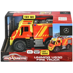 Dickie - Unimog U530 Brandweerwagen Met Lichten En Geluiden Speelvoertuigen