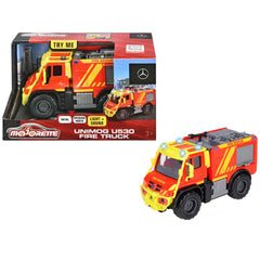 Dickie - Unimog U530 Brandweerwagen Met Lichten En Geluiden Speelvoertuigen