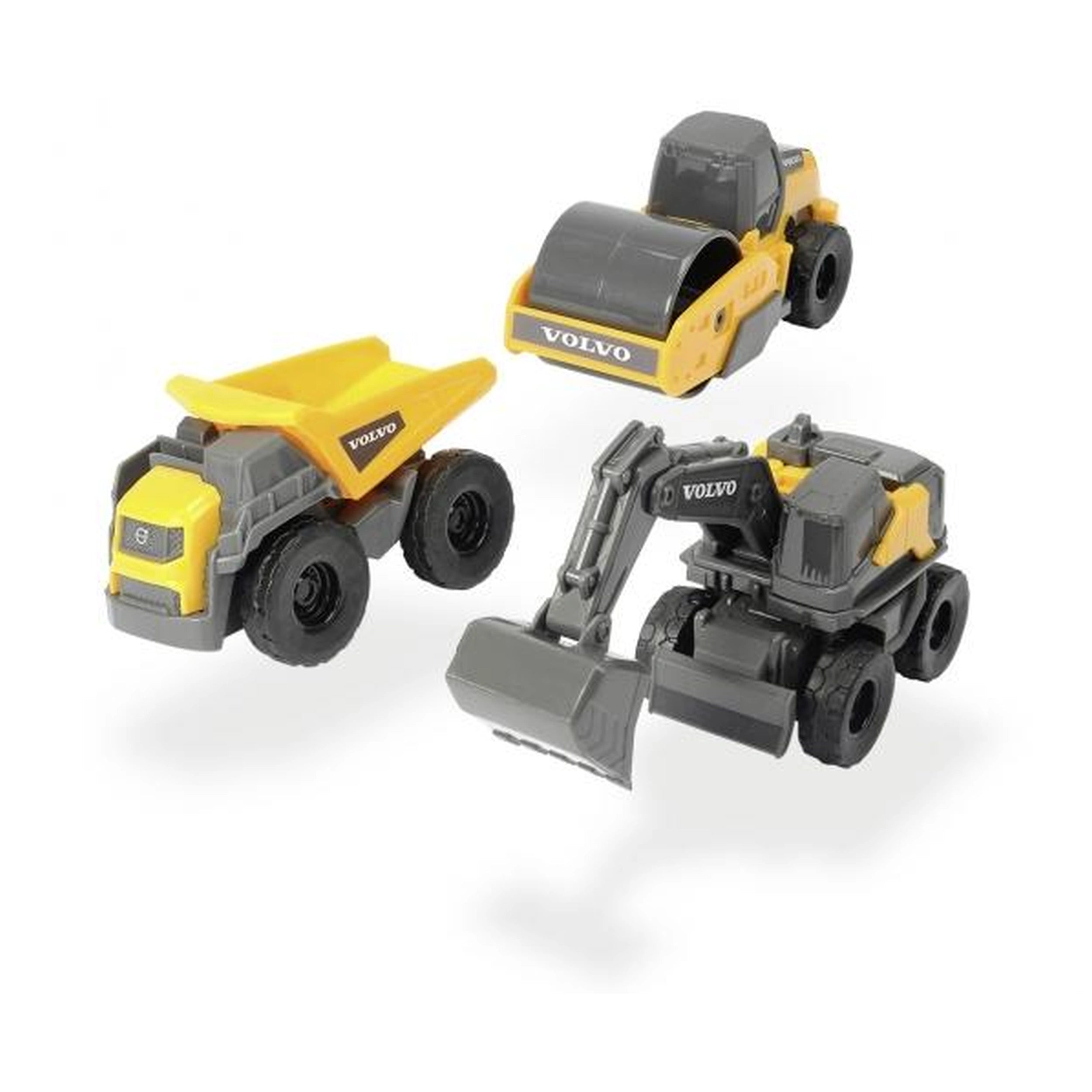 Dickie - Volvo Micro Builders 3 Stuks Verpakking Speelvoertuigen