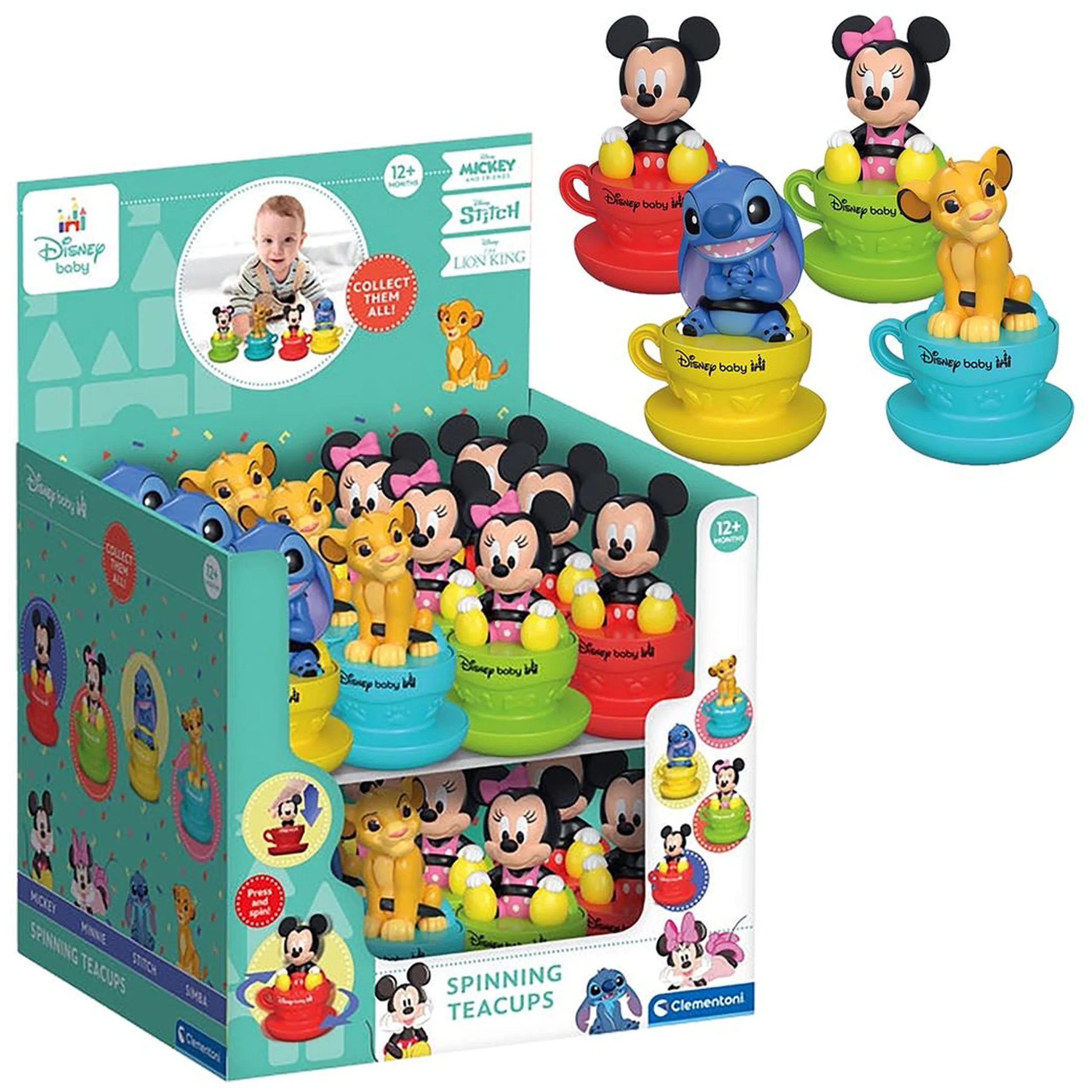 Disney Baby - Disney Draaiende Theekopjes Carrousel Figuren Speelsets
