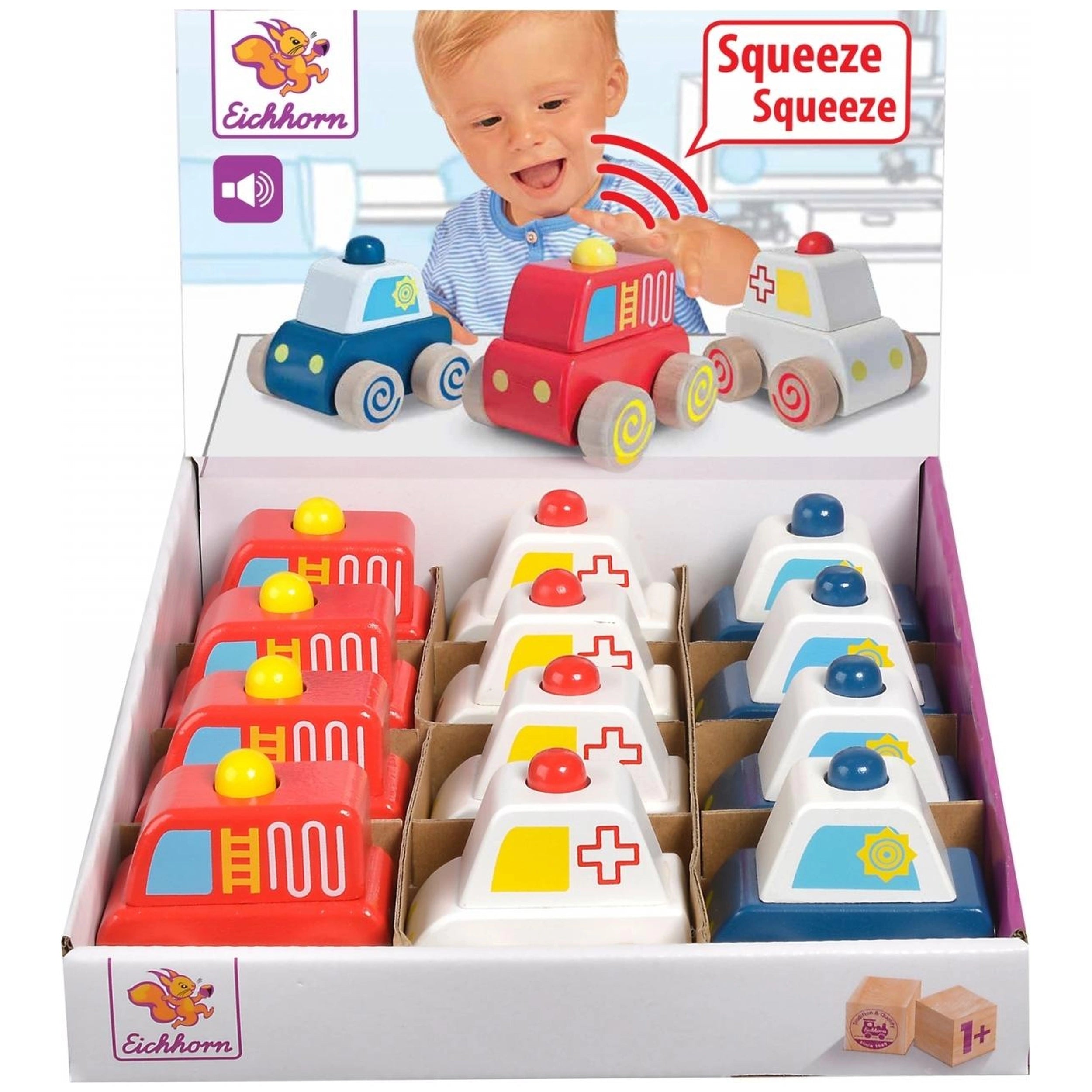 Eichhorn - Baby Noodauto met Sirene - Speelvoertuigen