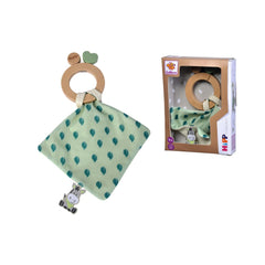Eichhorn - Baby HIPP Wooden Teething Ring with Cuddle Cloth - Pacifiers & Teethers - Pacifiers & Teethers