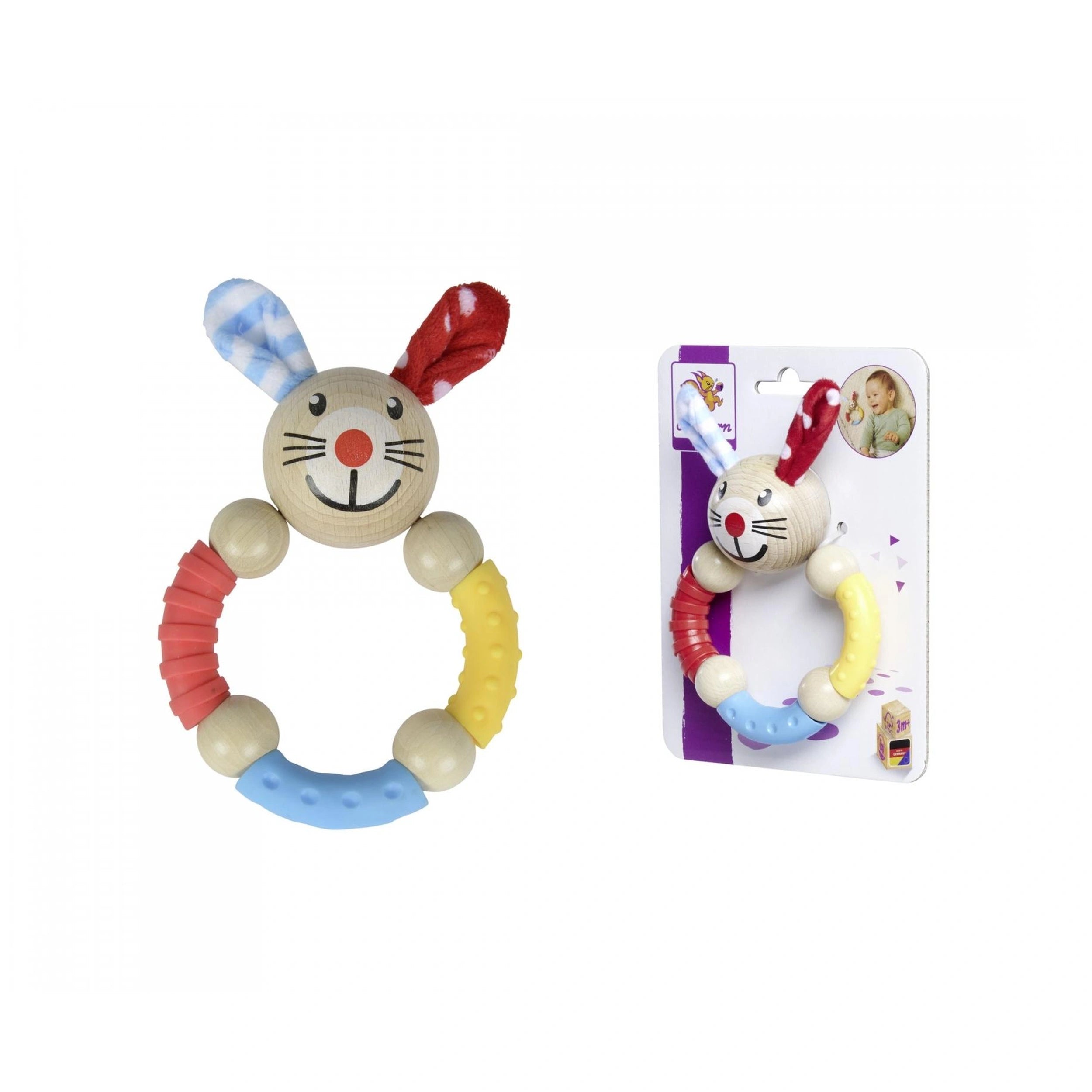 Eichhorn - Baby Teething Ring Rabbit Made of Wood - Pacifiers & Teethers - Pacifiers & Teethers
