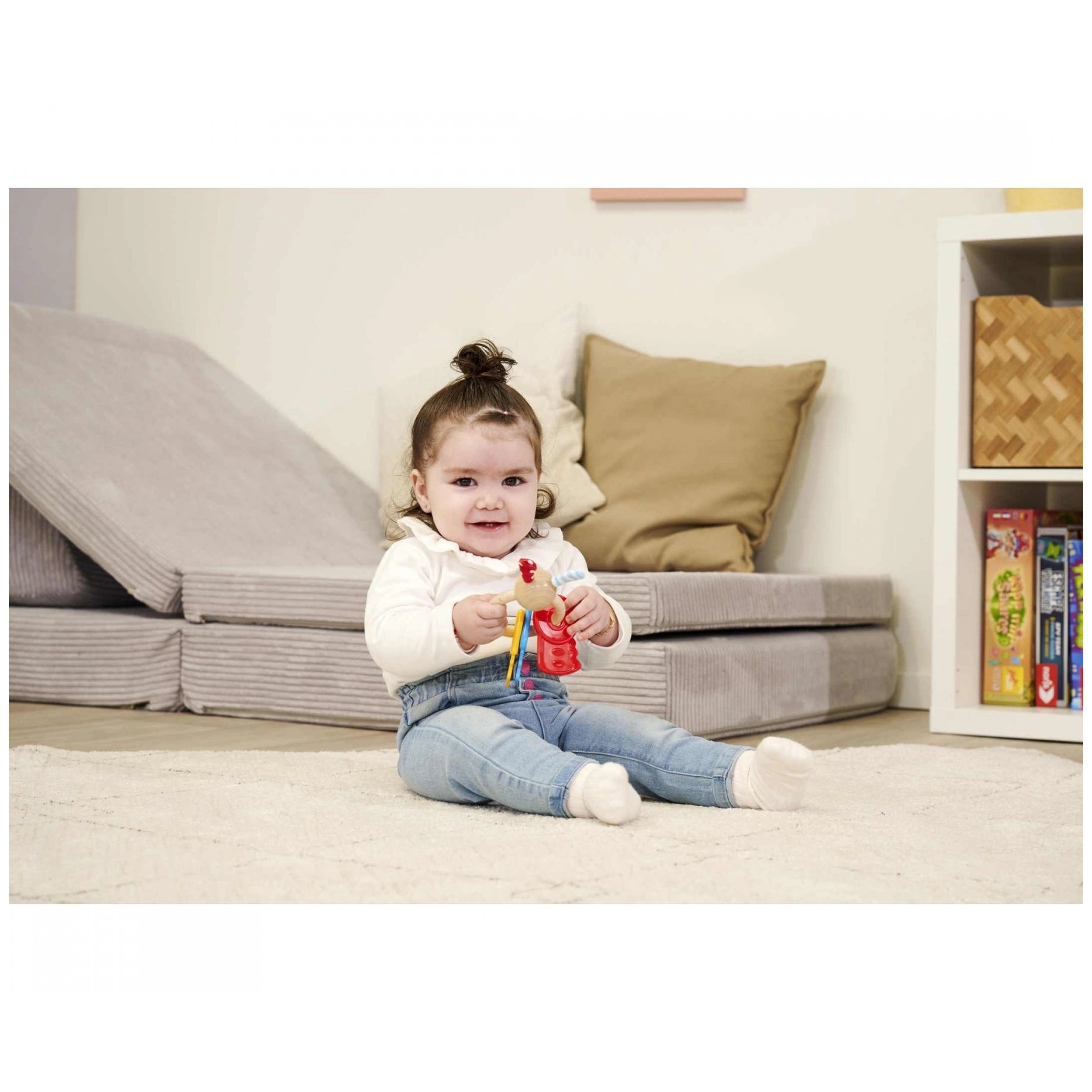 Eichhorn - Baby Wooden Teething Ring Rabbit - Pacifiers & Teethers