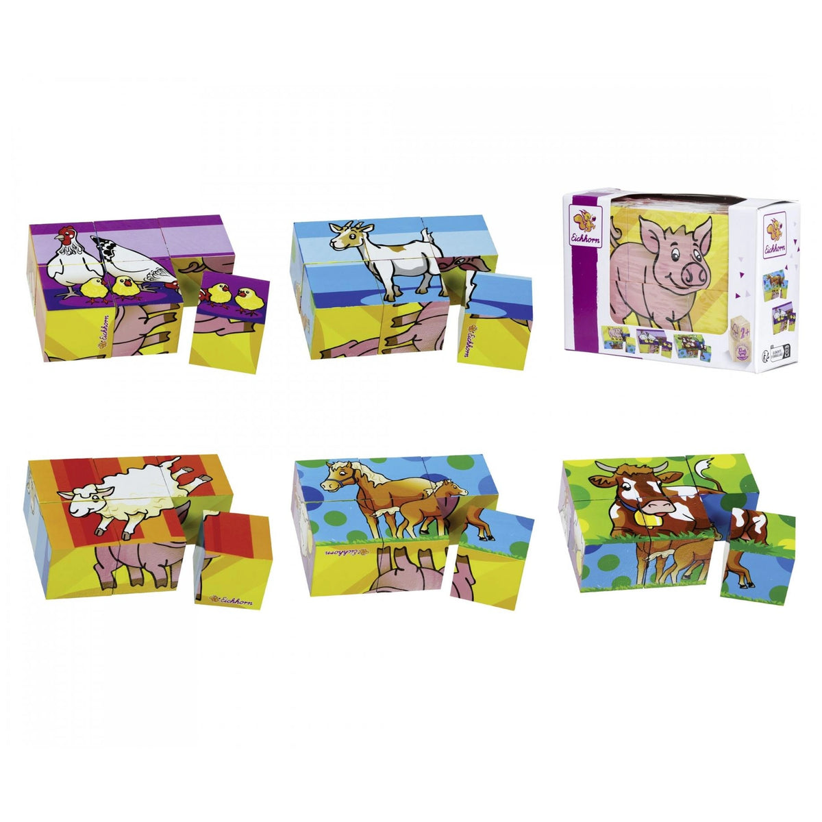 Eichhorn - Blokpuzzel - 6 Stuks - Puzzels