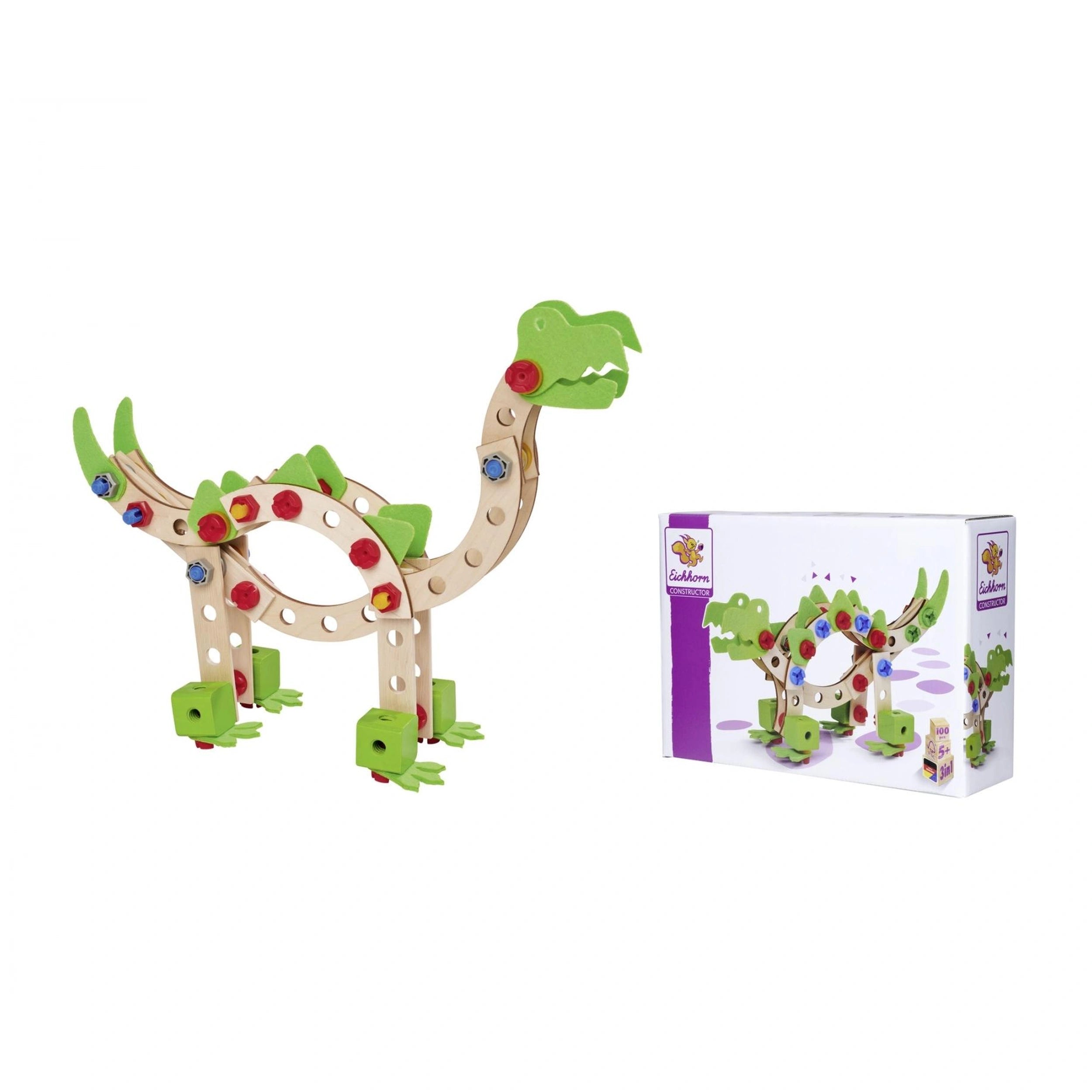 Eichhorn - Constructor Dinosaur - 100 Stuks - Bouwset Speelgoed - Bouwset Speelgoed