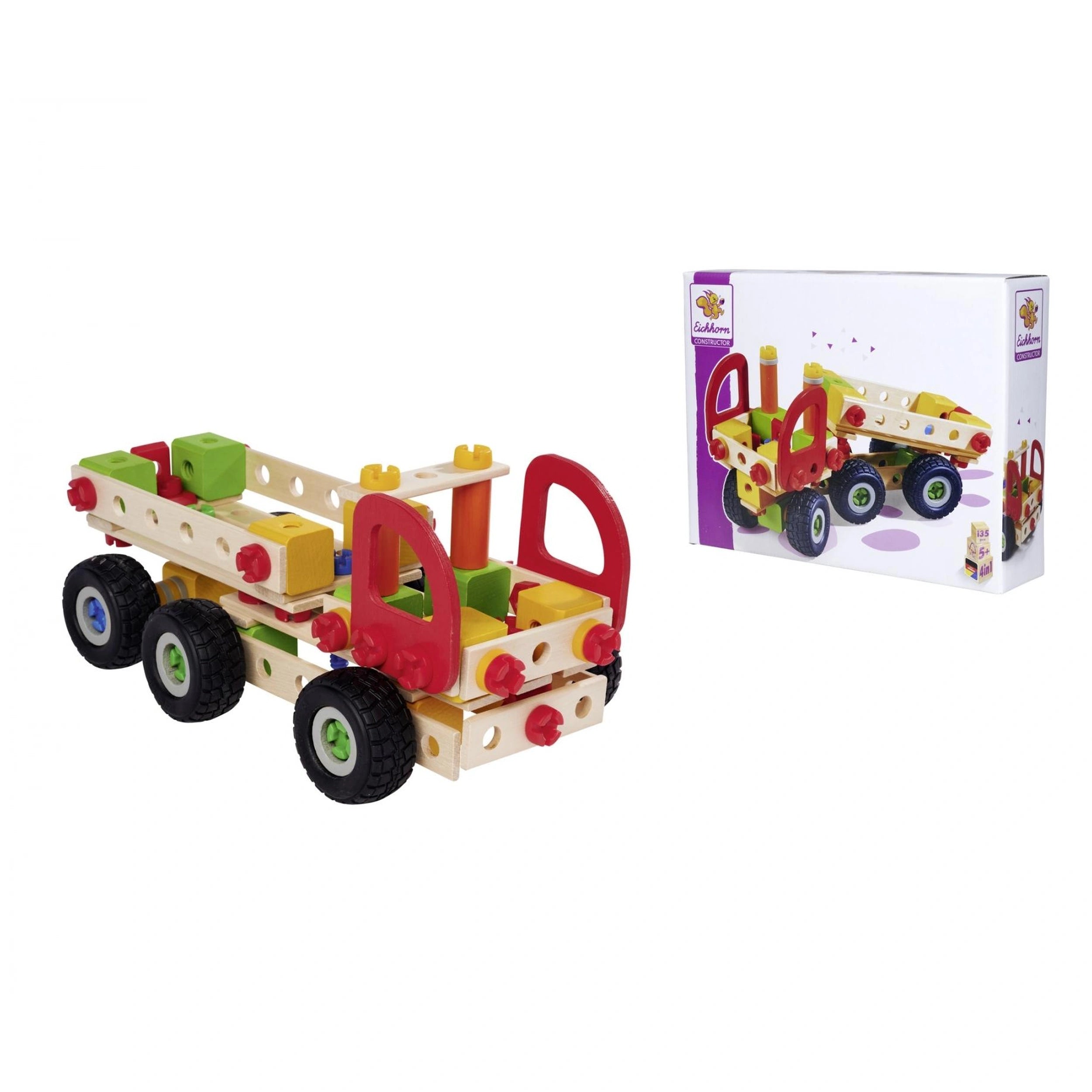 Eichhorn - Constructor Truck - 135 Stuks - Bouwset Speelgoed - Bouwset Speelgoed