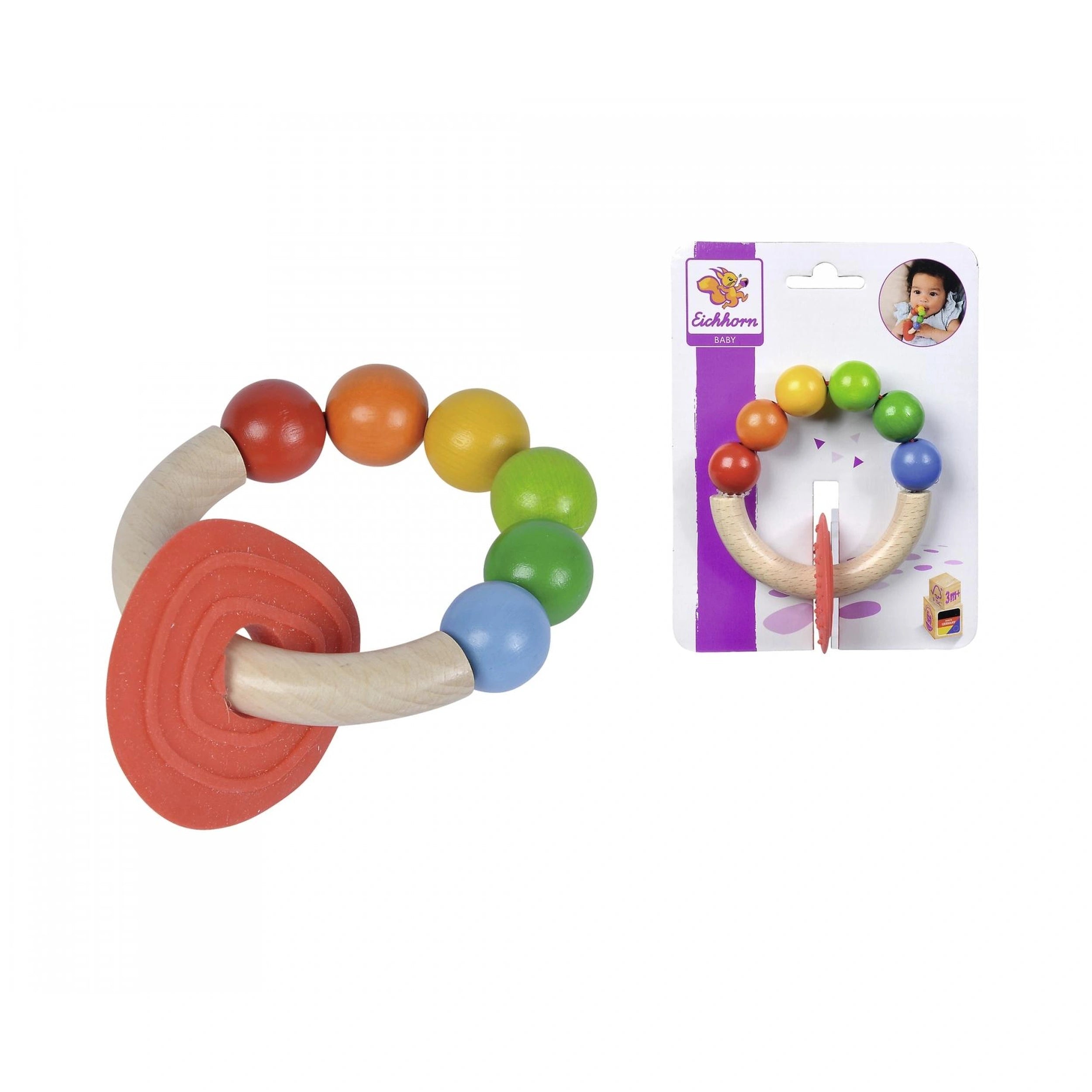 Eichhorn - Eh Baby Wooden Teething Ring - Pacifiers & Teethers