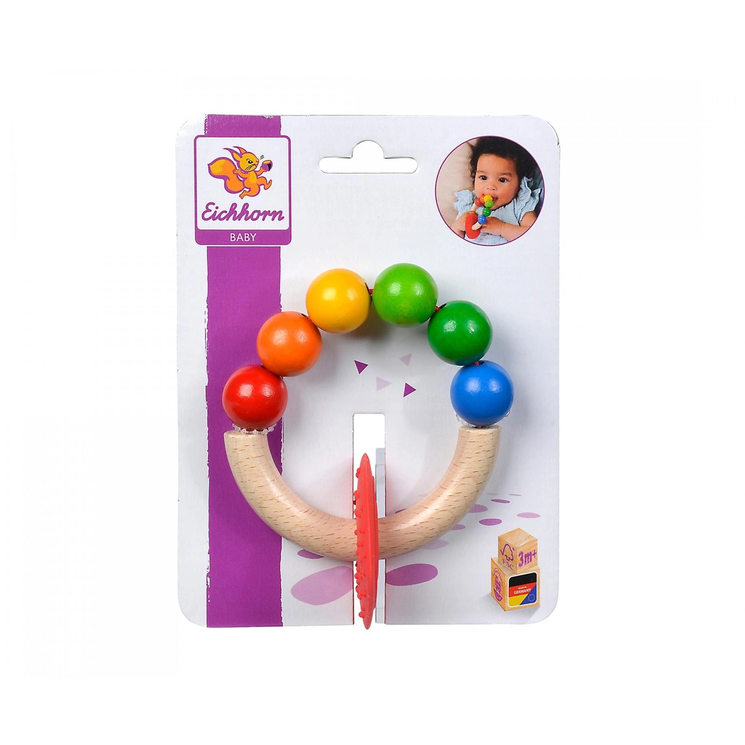 Eichhorn - Eh Baby Wooden Teething Ring - Pacifiers & Teethers