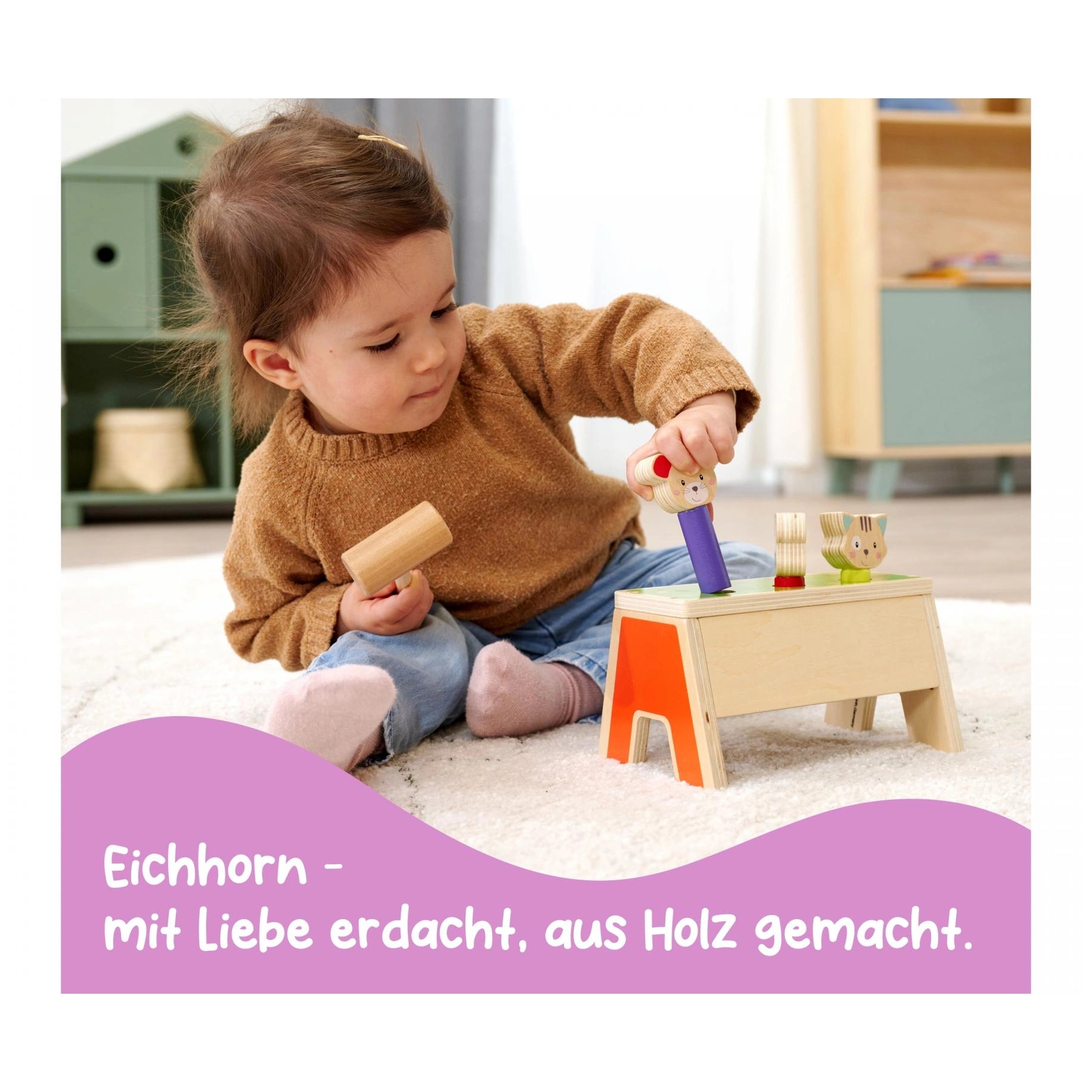 Eichhorn - Klopspel Pop Up - Baby Activiteitsspeelgoed
