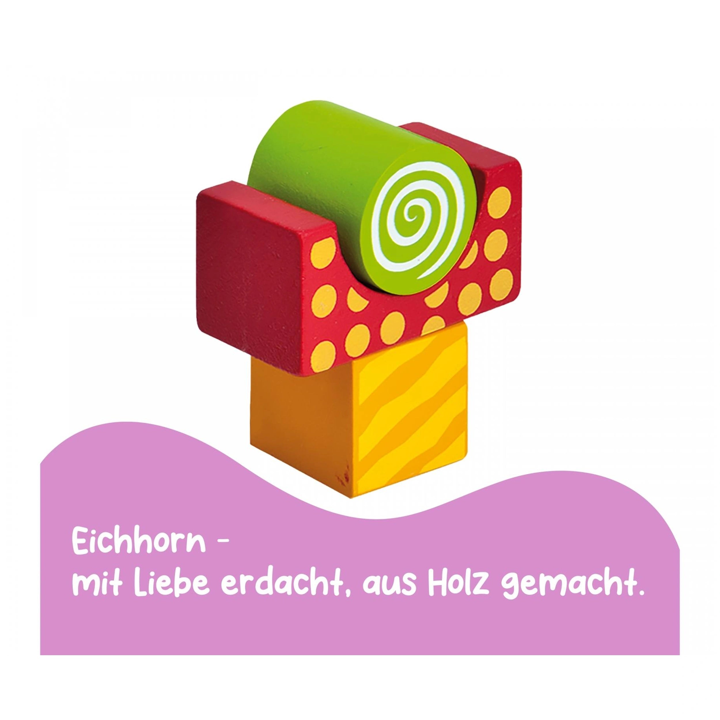 Eichhorn - Wooden Blocks in Bucket. 50 pcs. - Sorting & Stacking Toys