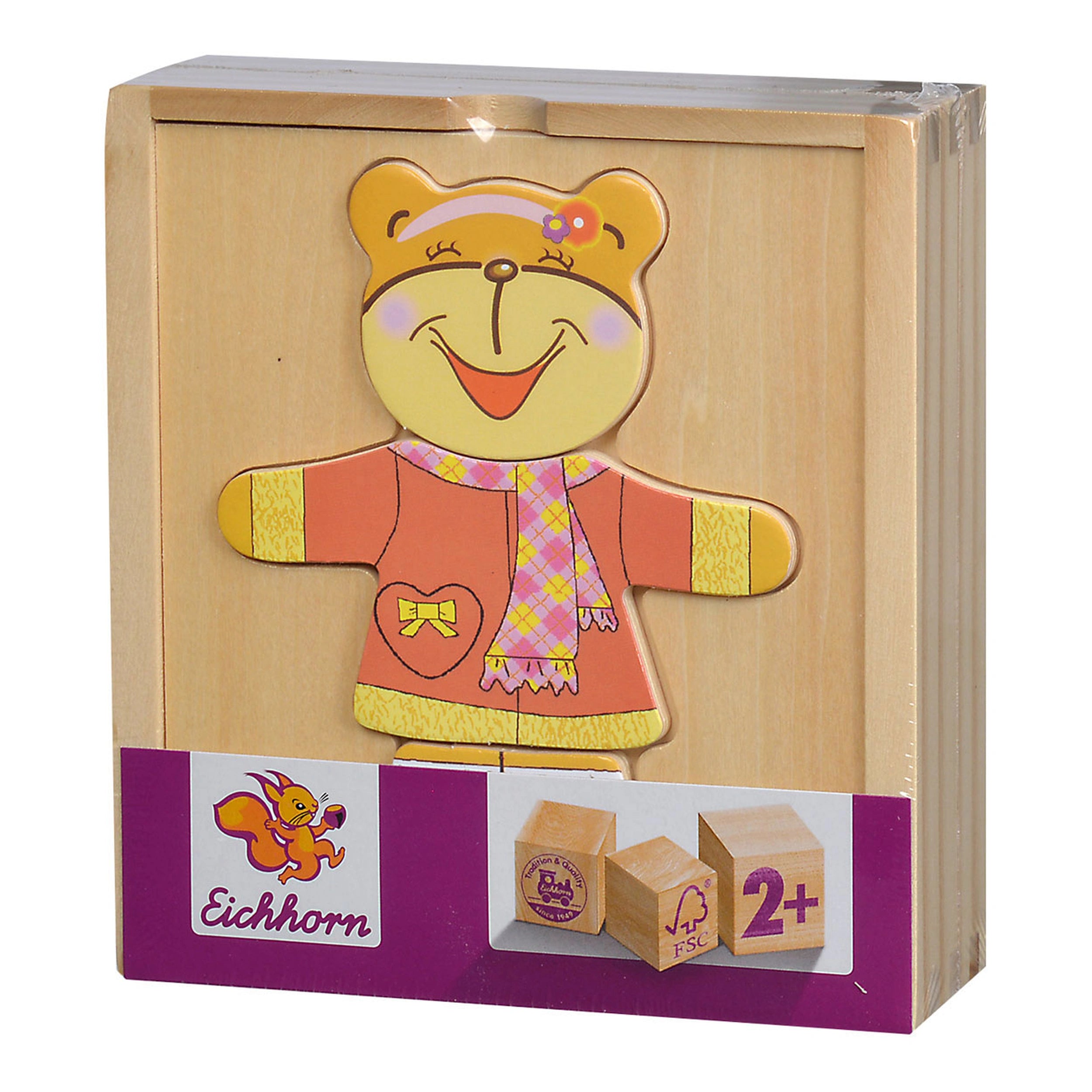 Eichhorn Houten Puzzel Beer 20 Stuks - Puzzels