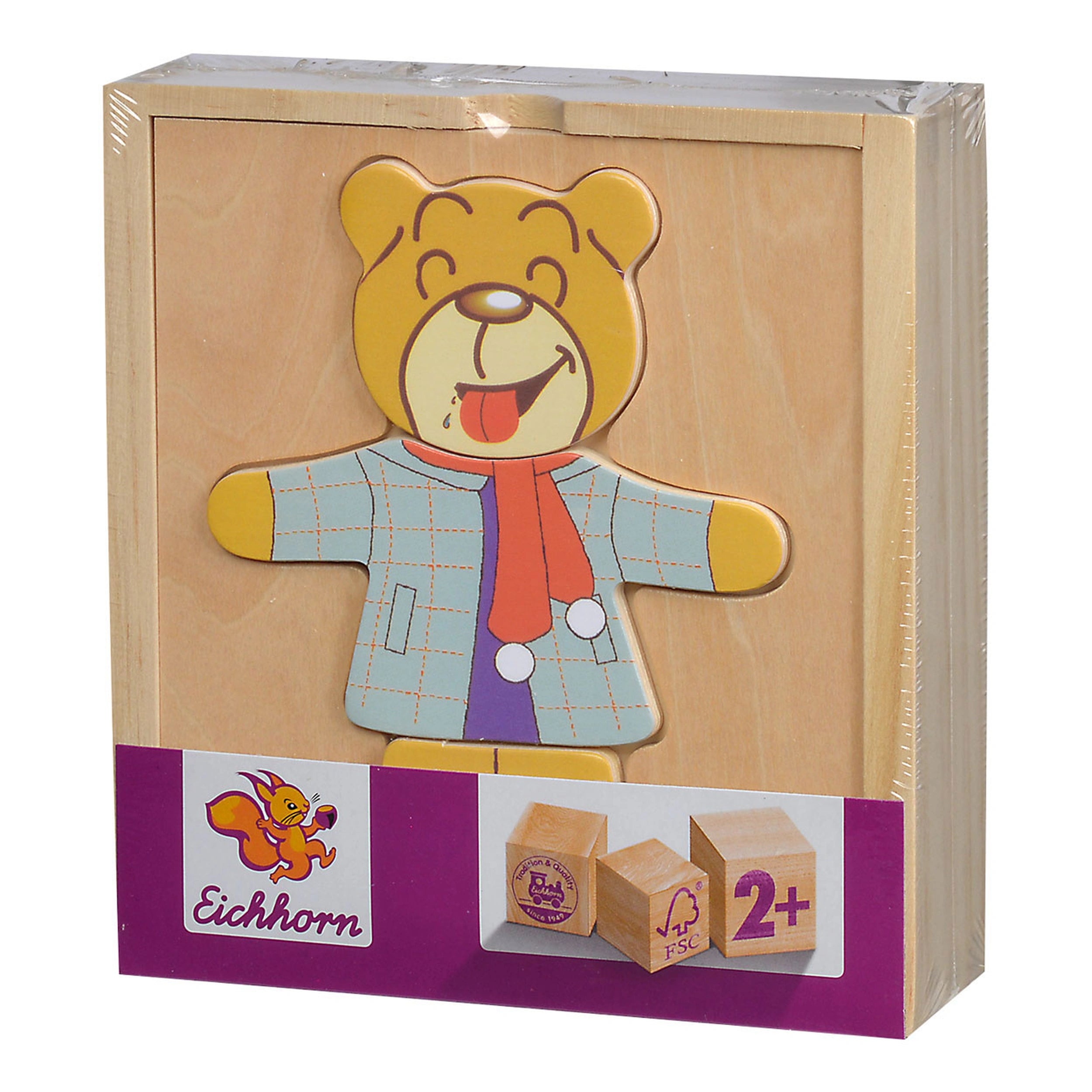 Eichhorn Houten Puzzel Beer 20 Stuks - Puzzels