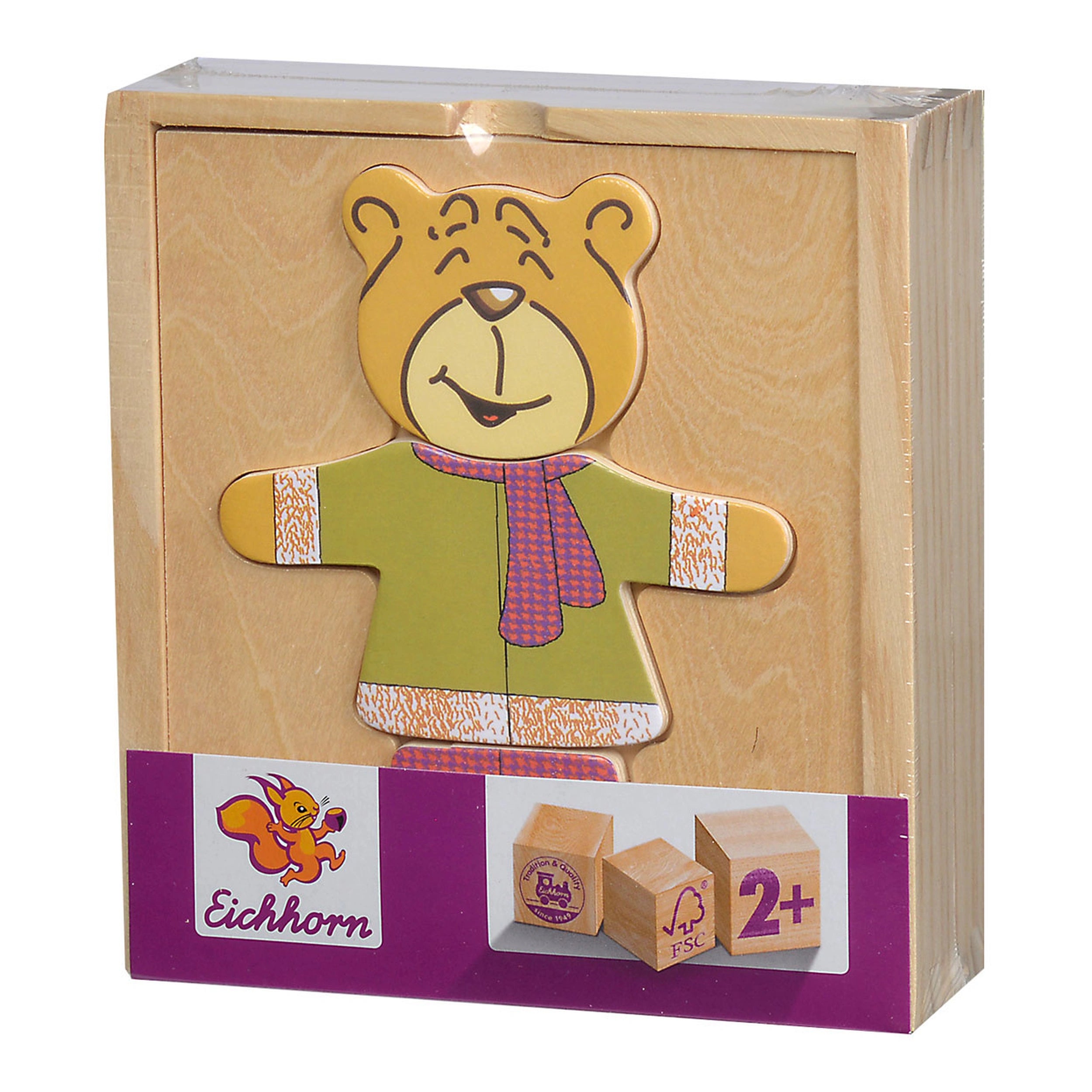 Eichhorn Houten Puzzel Beer 20 Stuks - Puzzels