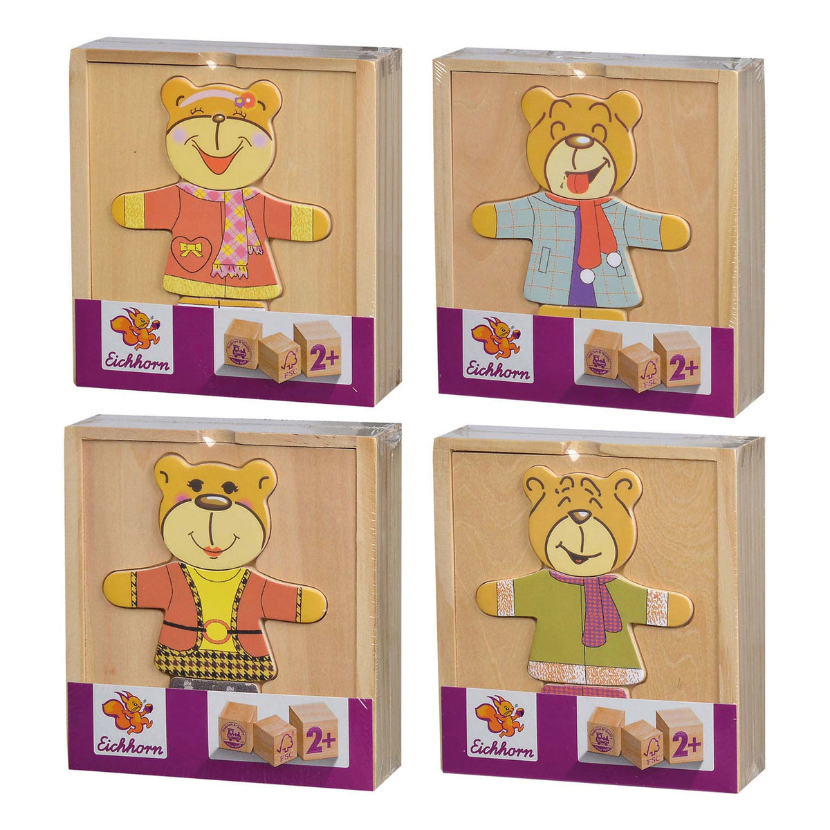 Eichhorn Houten Puzzel Beer 20 Stuks - Puzzels