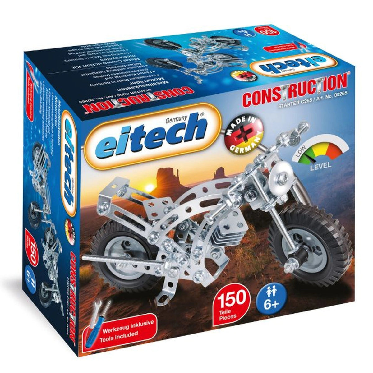 Eitech - Motorfiets 2 - Constructieset Speelgoed