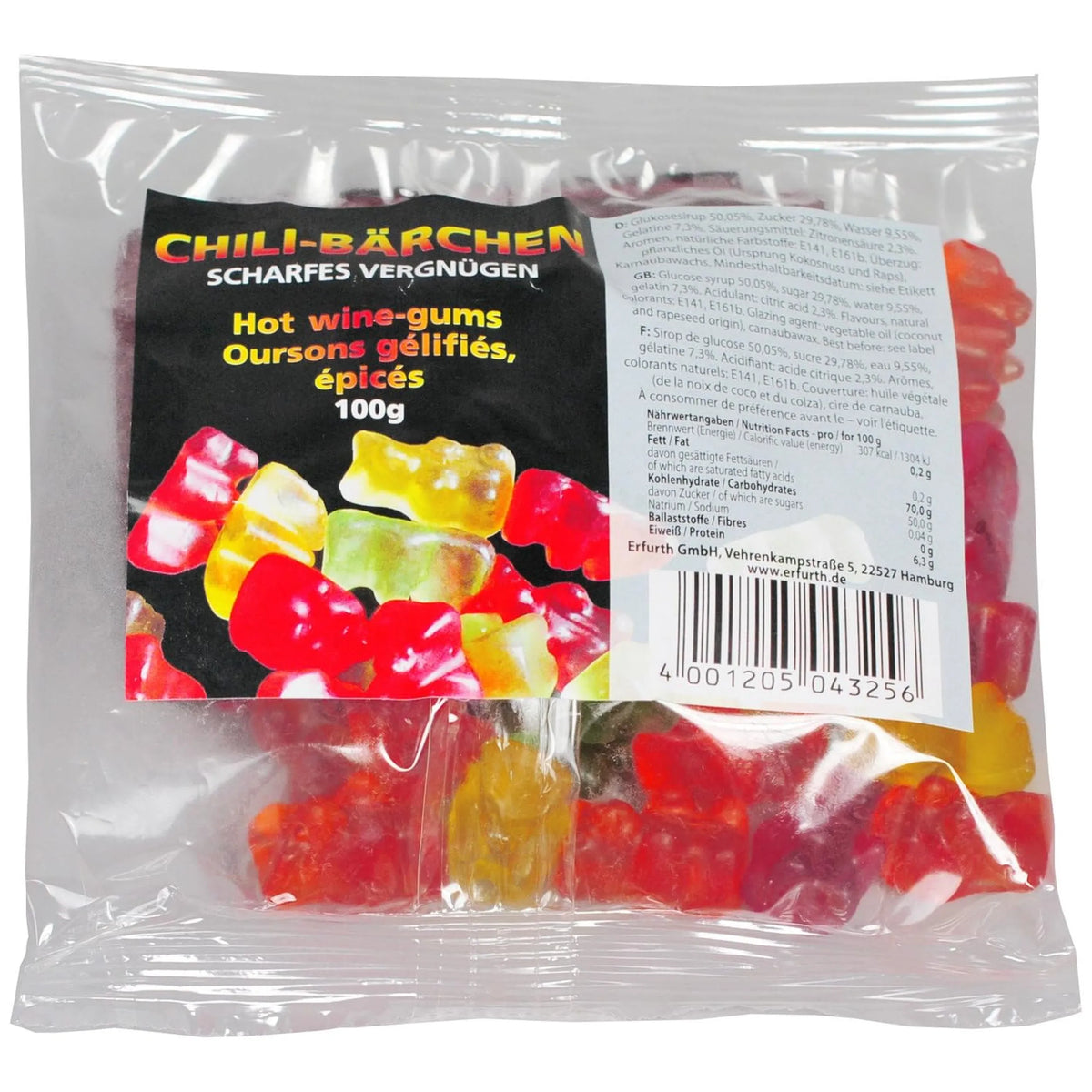 Erfurth - Grappige Pittige Gummy Bears 100Gr Grappen - Doe alsof Beroepen & Rollenspel