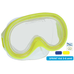Escubia - Sprint Kid Allergievrije Pvc Duikmasker Leeftijd: 3 - 6