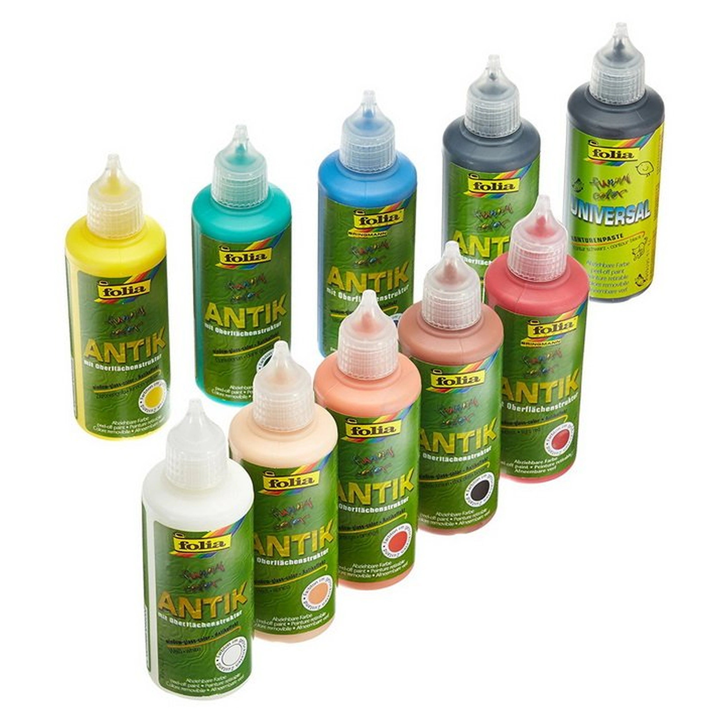 Folia - Hobby Set Antik Window Color 10 Pieces Kit - Arts & Crafts