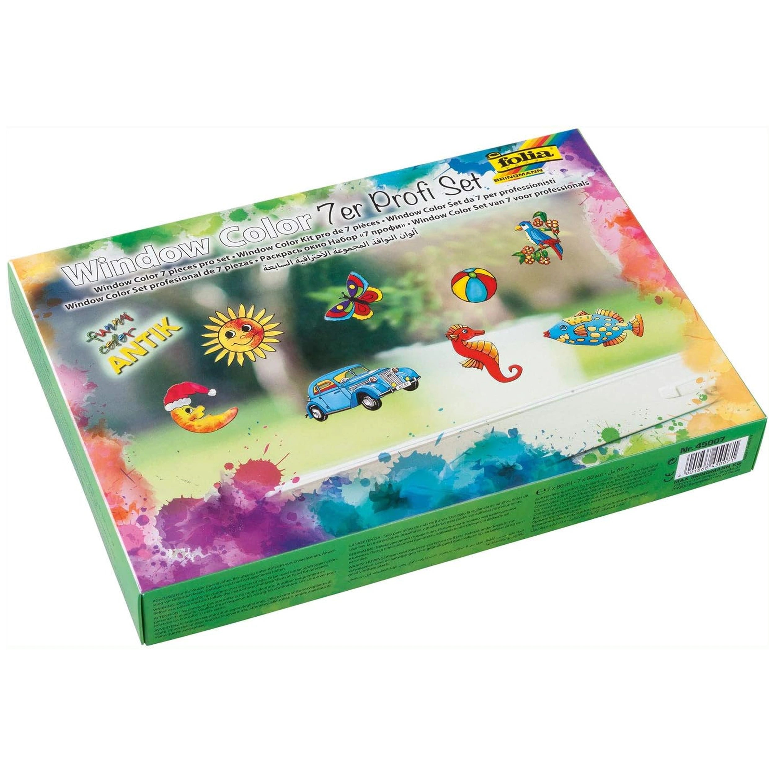 Folia - Hobby Set Antik Window Color 7 Pieces Kit - Arts & Crafts