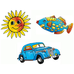 Folia - Hobby Set Antik Window Color 7 Pieces Kit - Arts & Crafts