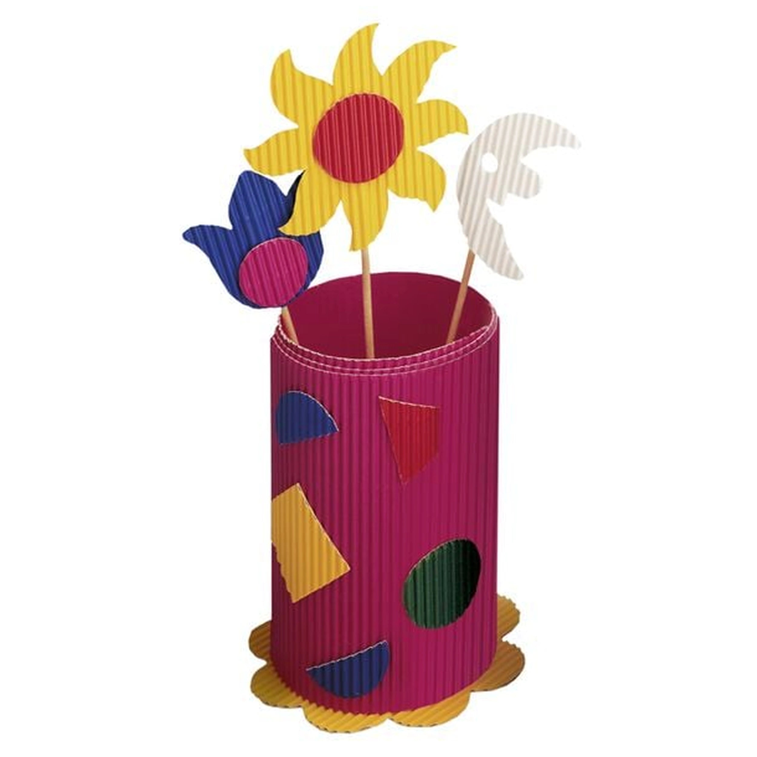 Folia - Hobby Set Wellpappe Corrugated Cardboard 25X35 Cm 10 Sheets Multi Coloured - Arts & Crafts