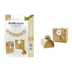 Folia - Kraftpapier A4 Format 10X120 Gr And 10X230 Gr Natural Color Sheets - Arts & Crafts