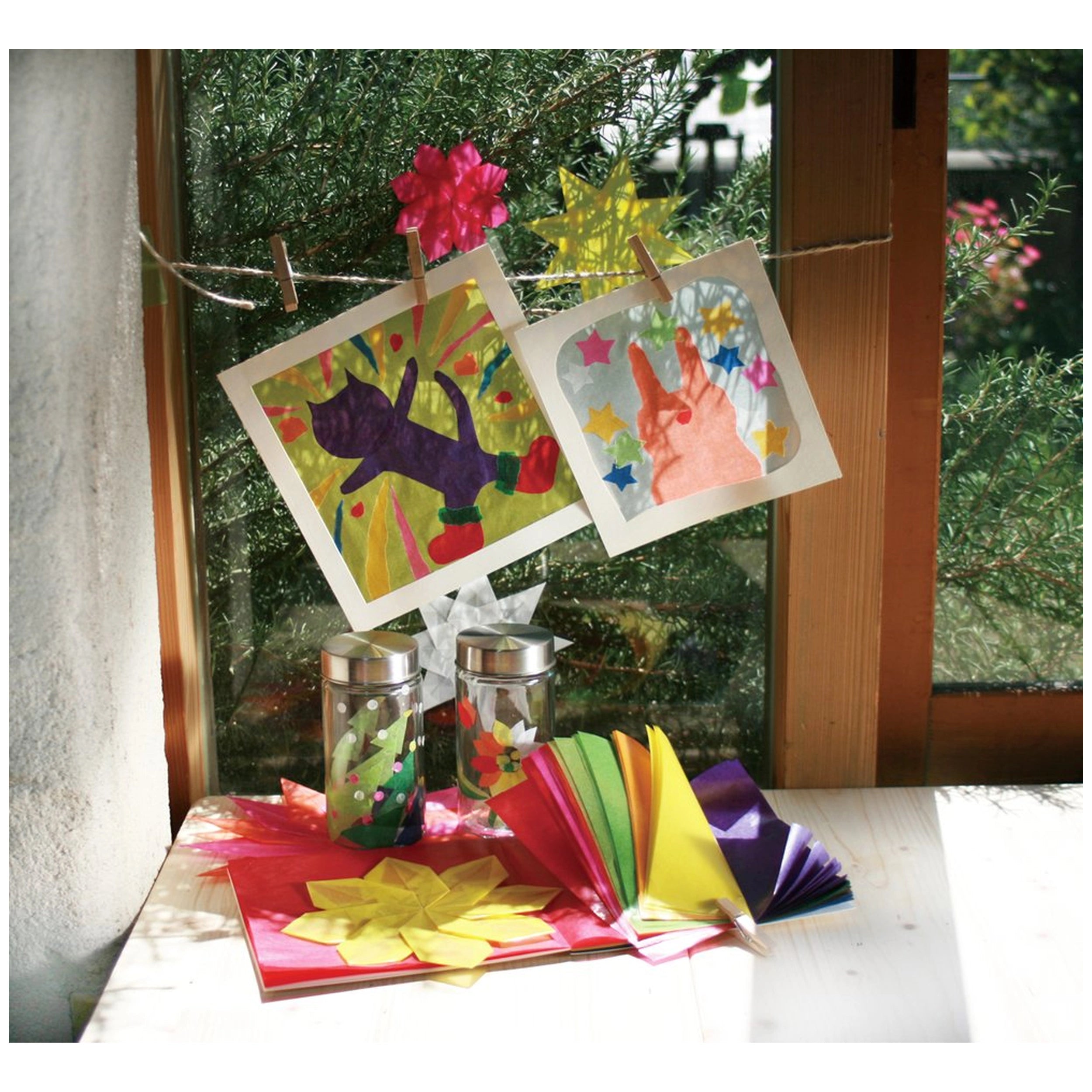 Folia - Transparentpapier Block 18.5 X 29.7 Cm Format 42 Gr 10 Pieces Multi Coloured Sheets - Arts & Crafts