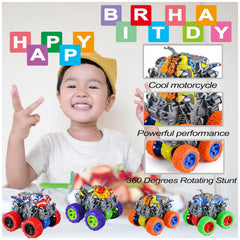 Ginmar - Graffiti Style 4Wd Friction-Powered Monster Quad – With Suspension